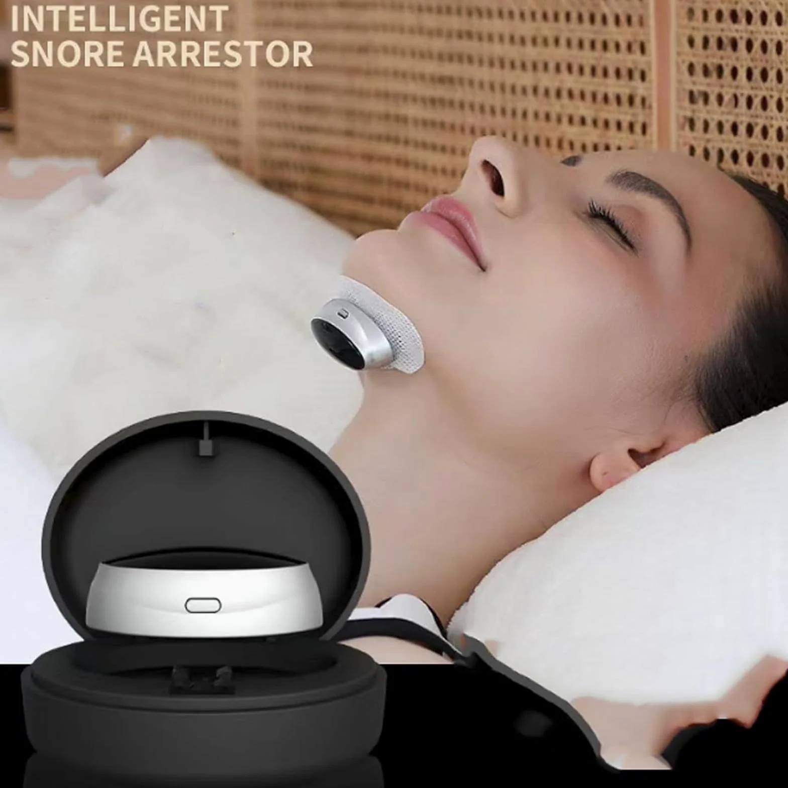 Genérico Pulsera Inteligente antironquidos Z3 Pro, solución con microestimulación de 3 velocidades, Pulsera cómoda de Ayuda for Dormir for Adultos y niños