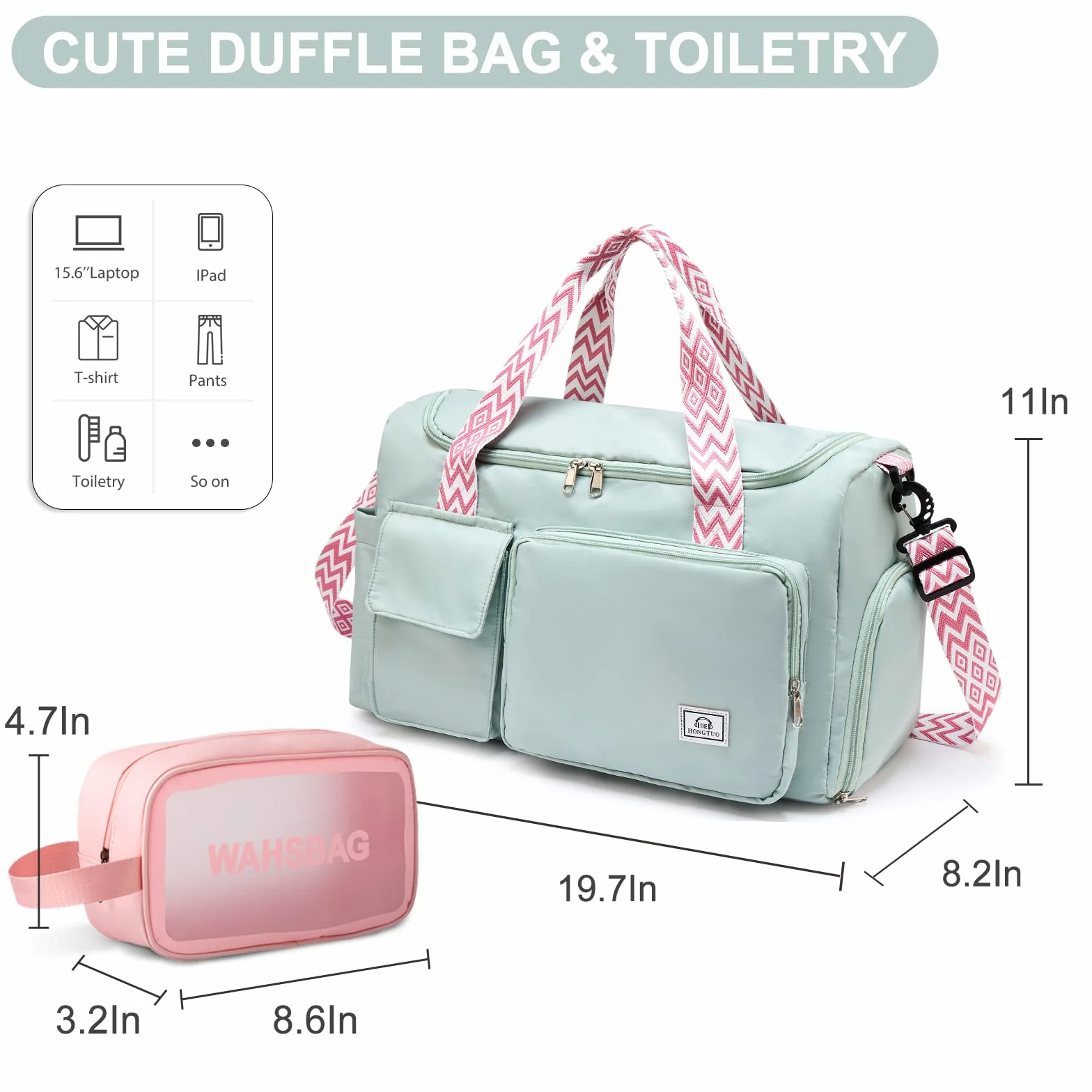 Bolsa de deporte mujer pequeña viaje compartimento zapatos S