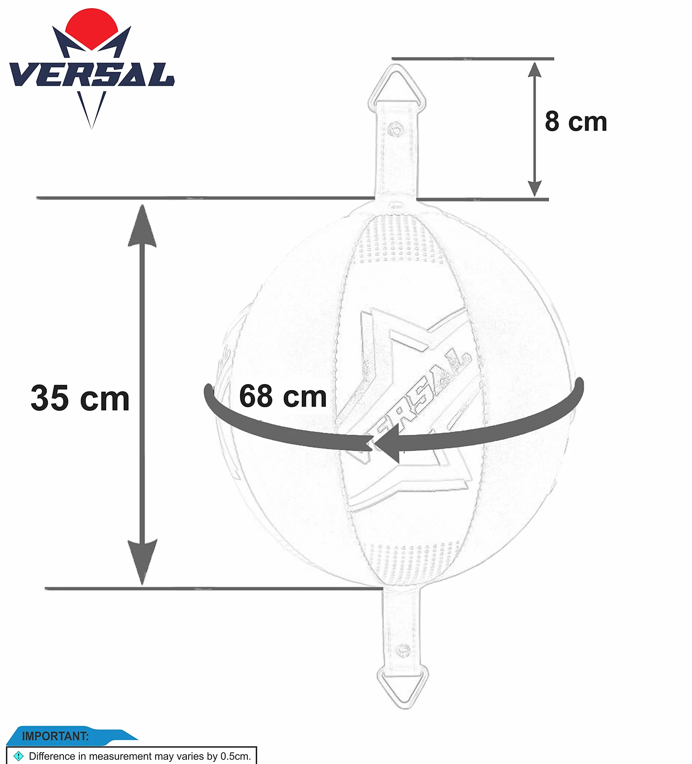 Pelota de boxeo de doble extremo de piel para MMA Speedball entrenamiento saco con cuerdas y anclajes