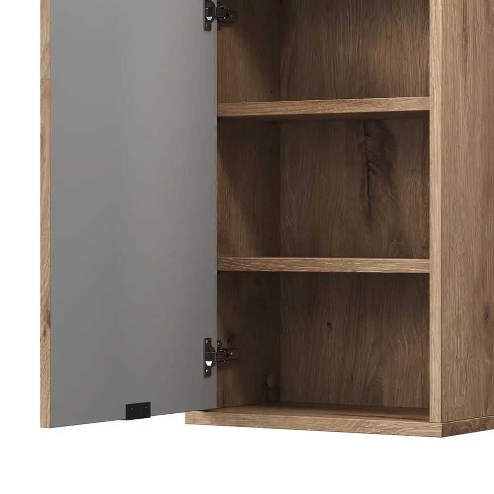 Vicco Mueble de baño Eliza, Roble Vikingo, 40 x 65 cm con una Puerta, Apto para Almacenamiento de artículos de baño montado en la Pared