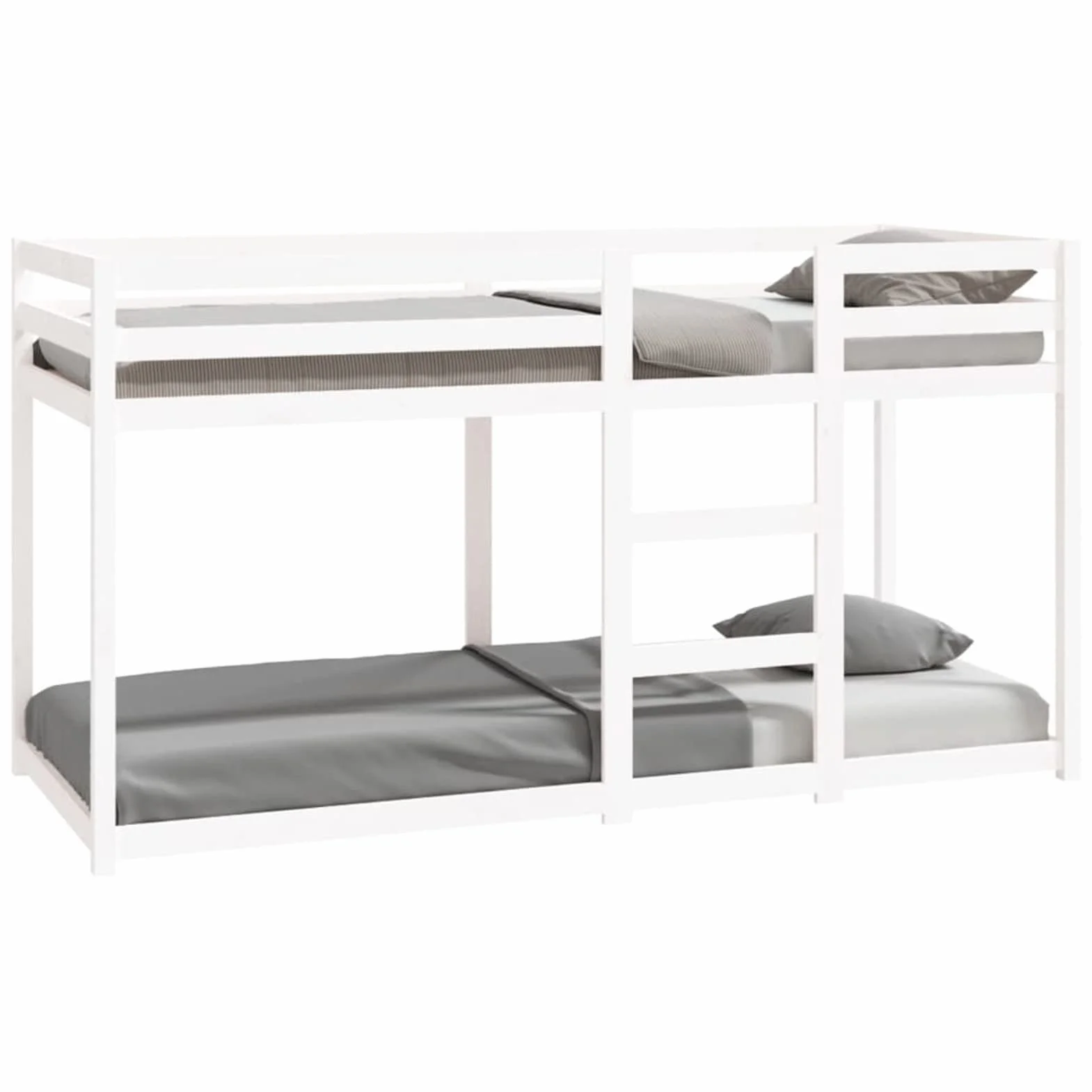 Festnight Litera de Madera 80 x 200 cm, Cama Litera Juvenil y Adulto, Blanco