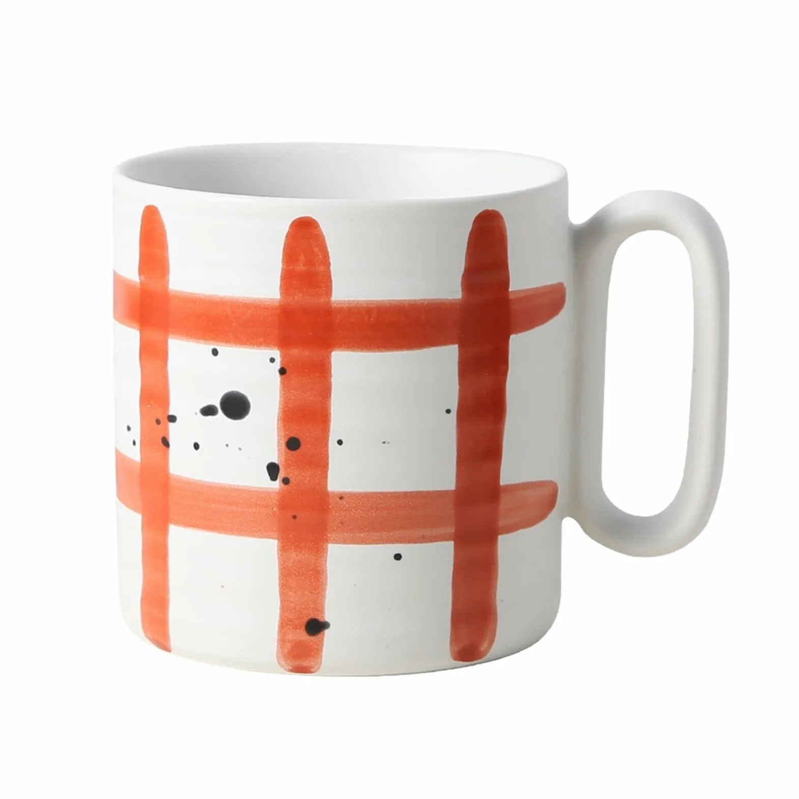 Taza Taza de avena for desayuno, cerámica esmaltada colores con asa, sencilla, 320 ml Oficina