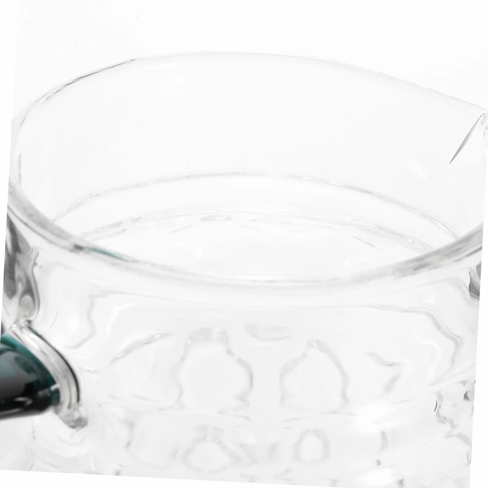 VALICLUD Jarra de Agua de Vidrio con Tapa de Madera 1,7 L Vidrio Grueso Resistente para Bebidas Frías y Calientes Uso Doméstico Familiar