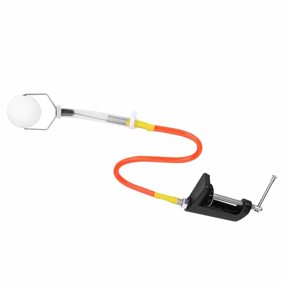 Robot de entrenamiento de tenis de mesa, Máquina de ping pong con lanzamiento de bolas rápidas, Sistema de rebote ajustable, Incluye clip de fijación Para práctica y entrenamiento individual