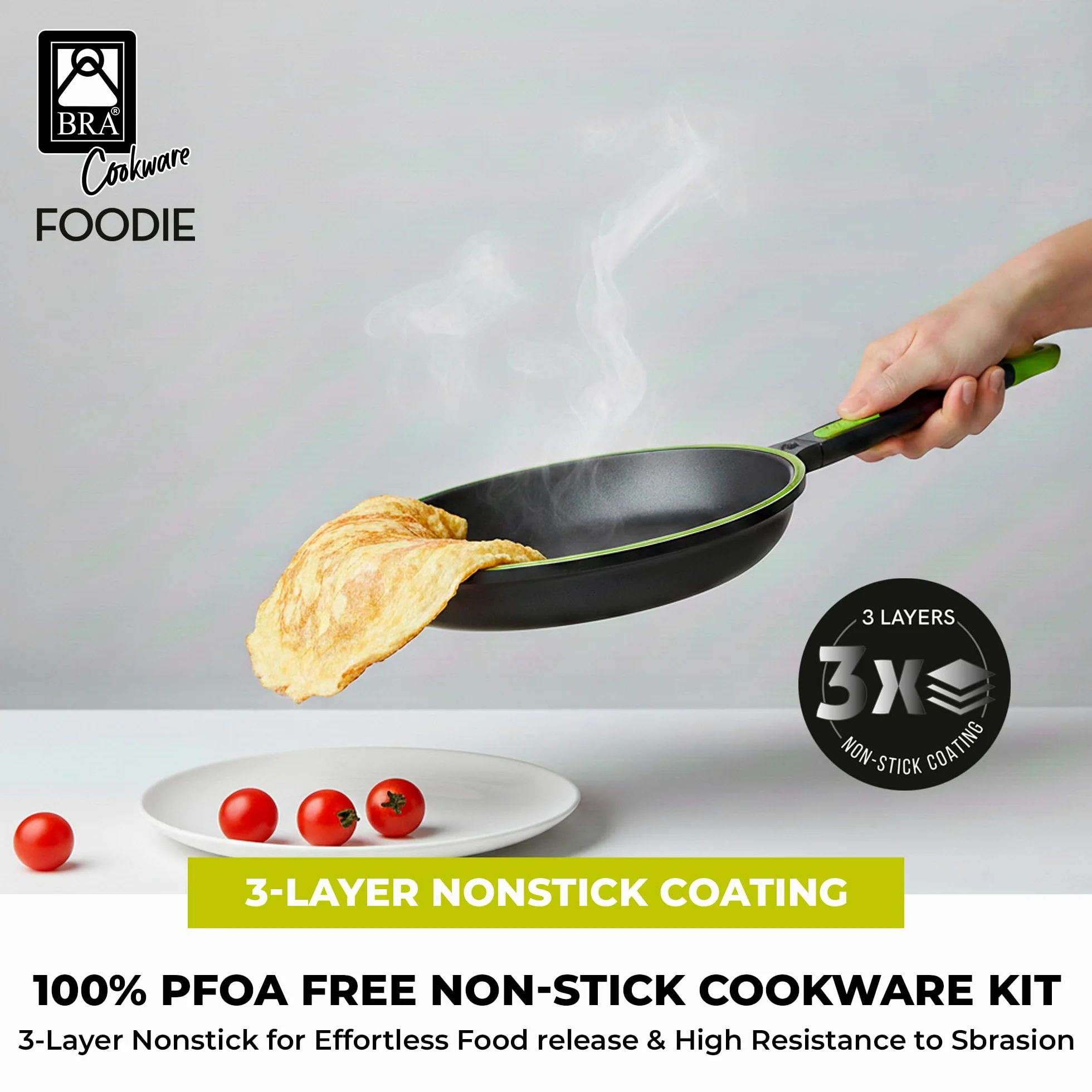BRA Sarten Doble Tortillas Foodie 26 Cm Induccion
