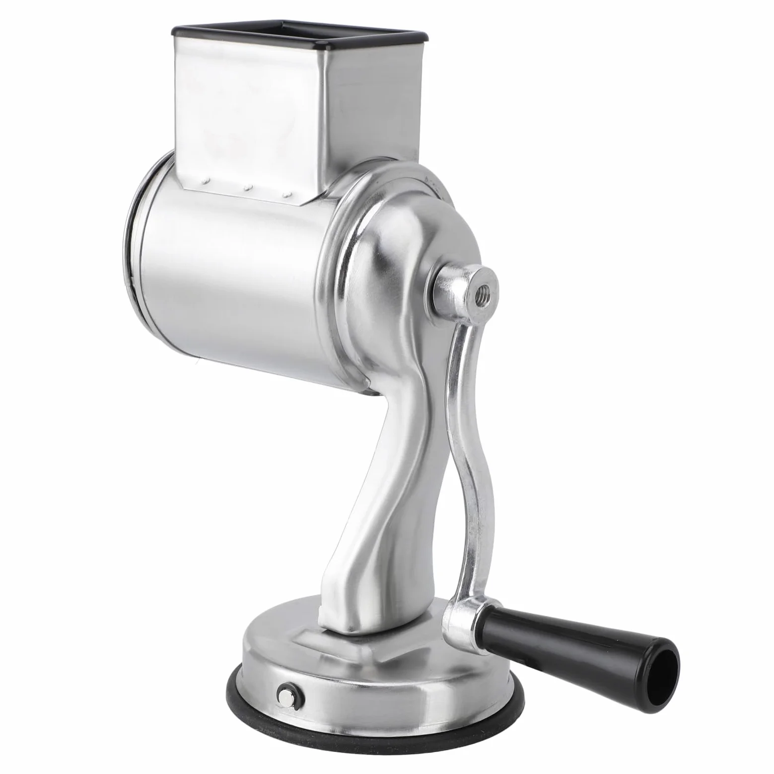 Rallador de Verduras Manual Duradero con Manivela y Ventosa para un Funcionamiento Estable en la Cocina del Hogar (marrón claro)
