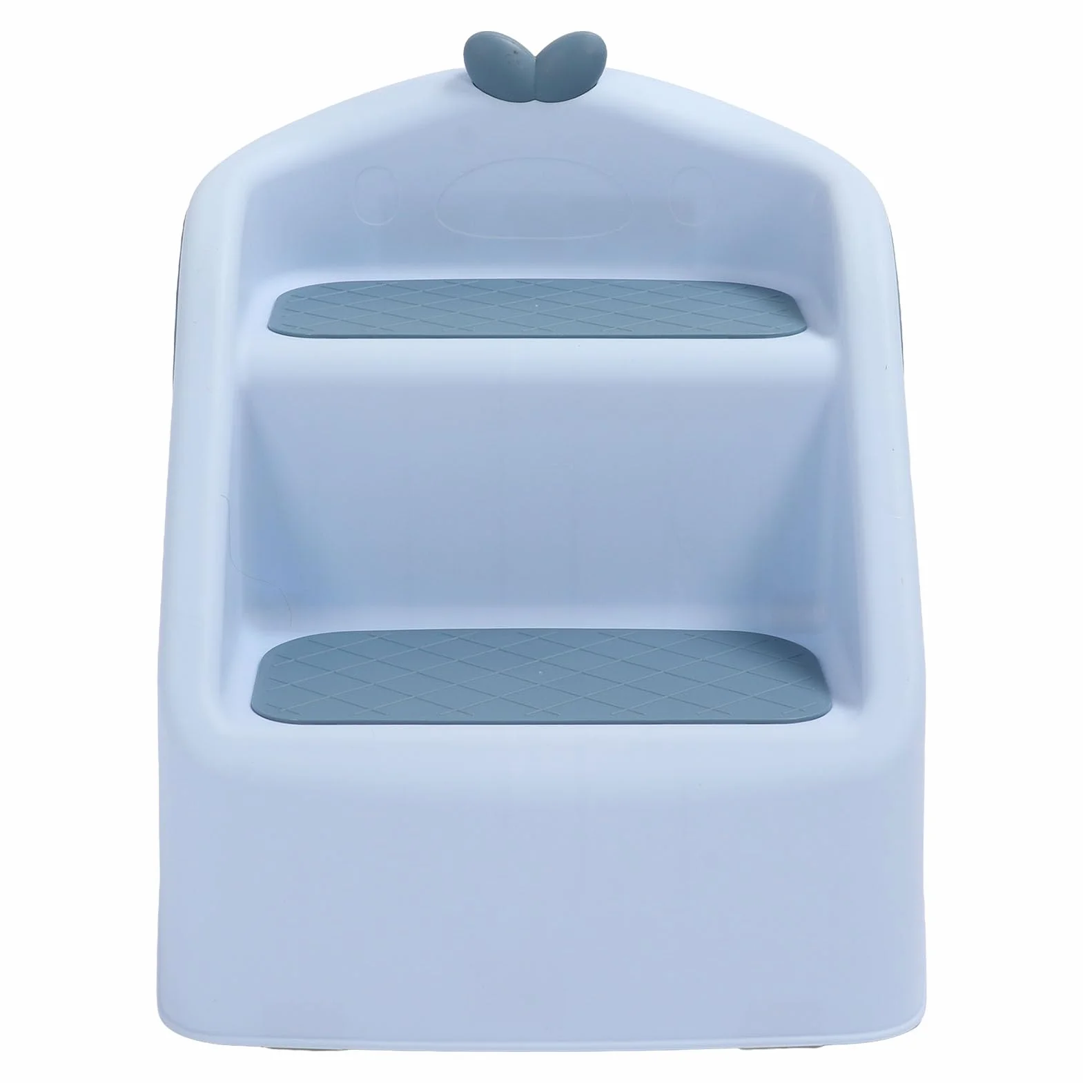 Taburete Plegable 3 en 1 para IR Al Baño para Niños, Taburete Antideslizante para Baño y Lavabo, 2 Escalones, 19,3 X 13 Pulgadas (Azul)