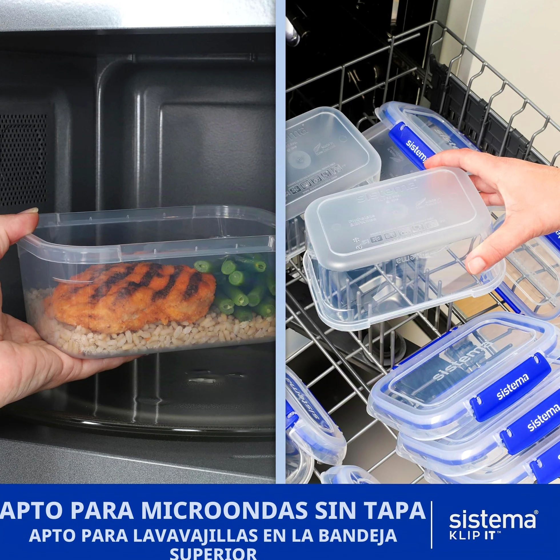 Recipientes para conservar alimentos Sistema | recipientes con tapa para preparar comidasfiambrerastáperes pequeños y más | Apilables y herméticos | Sin BPA | 20 unidades