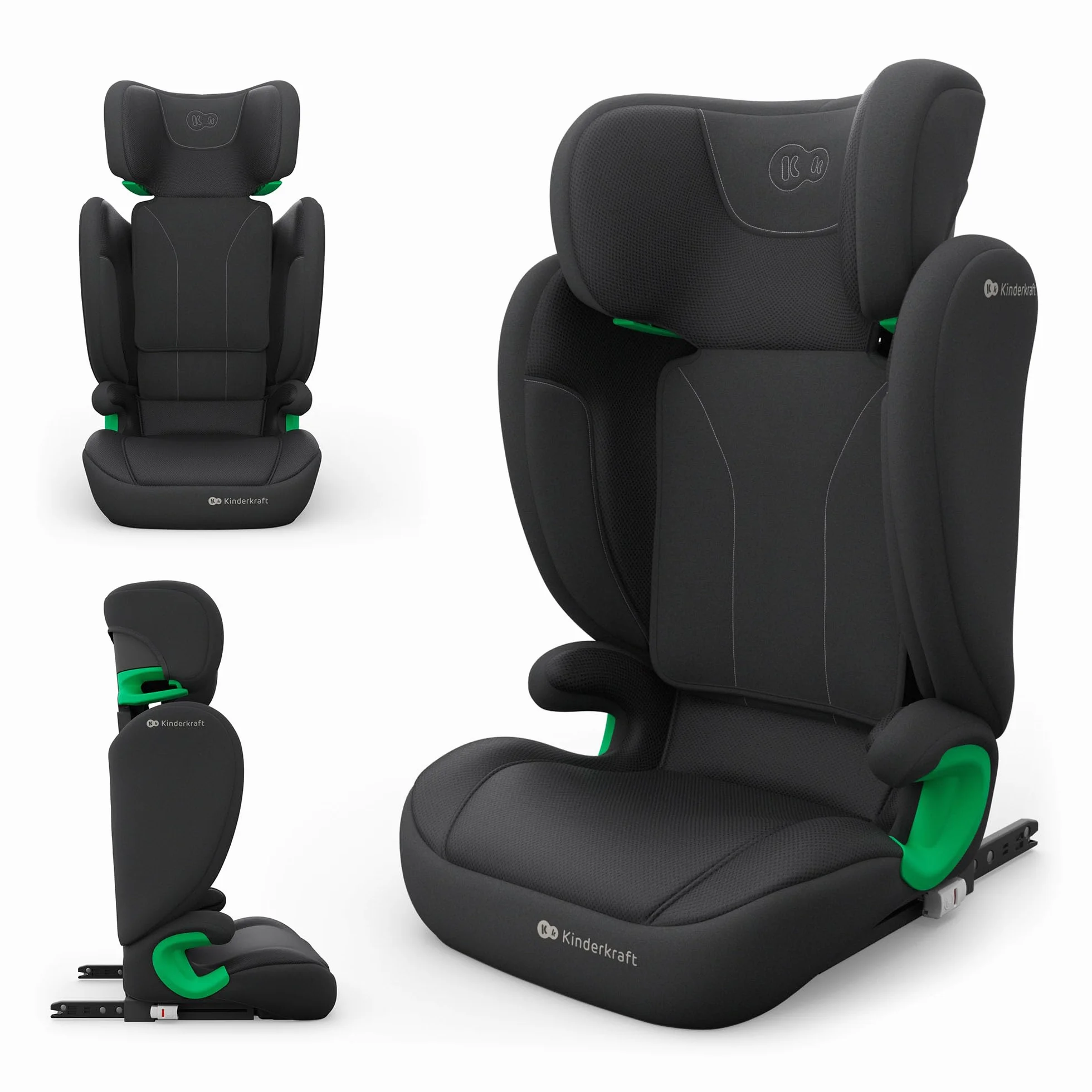 Kinderkraft JUNIOR FIX 2 PRO silla de coche 100-150 cm ISOFIX Negro