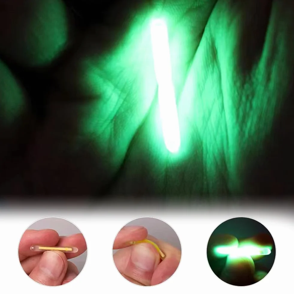 Cerioll Glow Sticks Pesca Luminosos 30 Piezas 4.5mm Fluorescentes Luz
