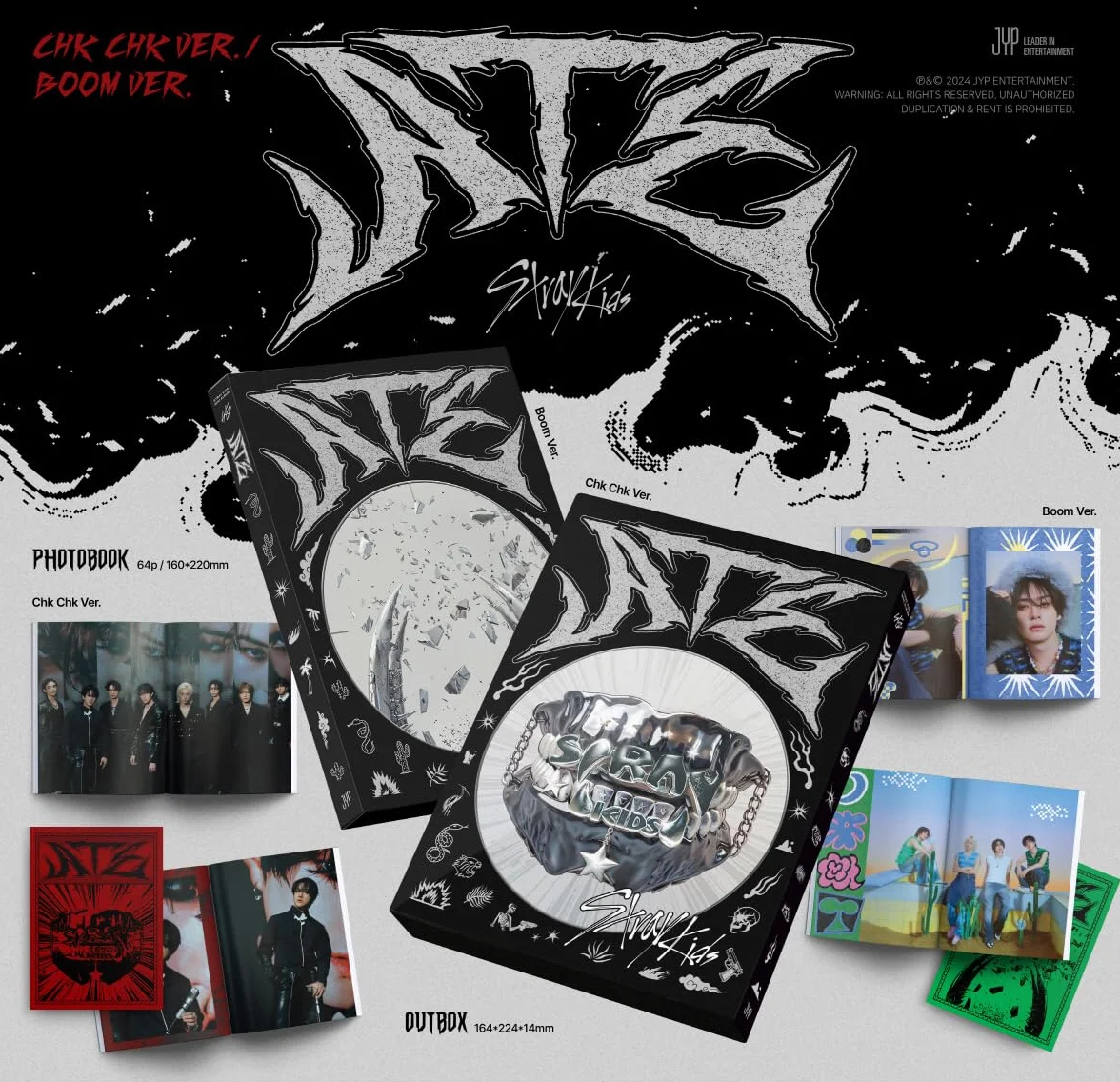 Stray Kids Genie Music Álbum ATE regalo de preventa versión Boom