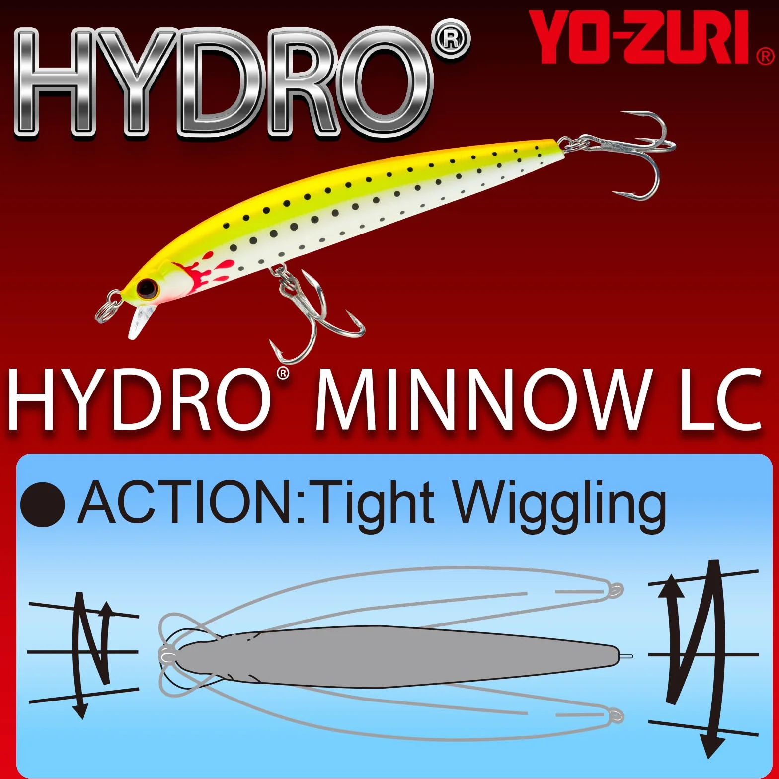 Yo-Zuri Hydro Minnow LC Cebo Flotante Buceo Poco Profundo
