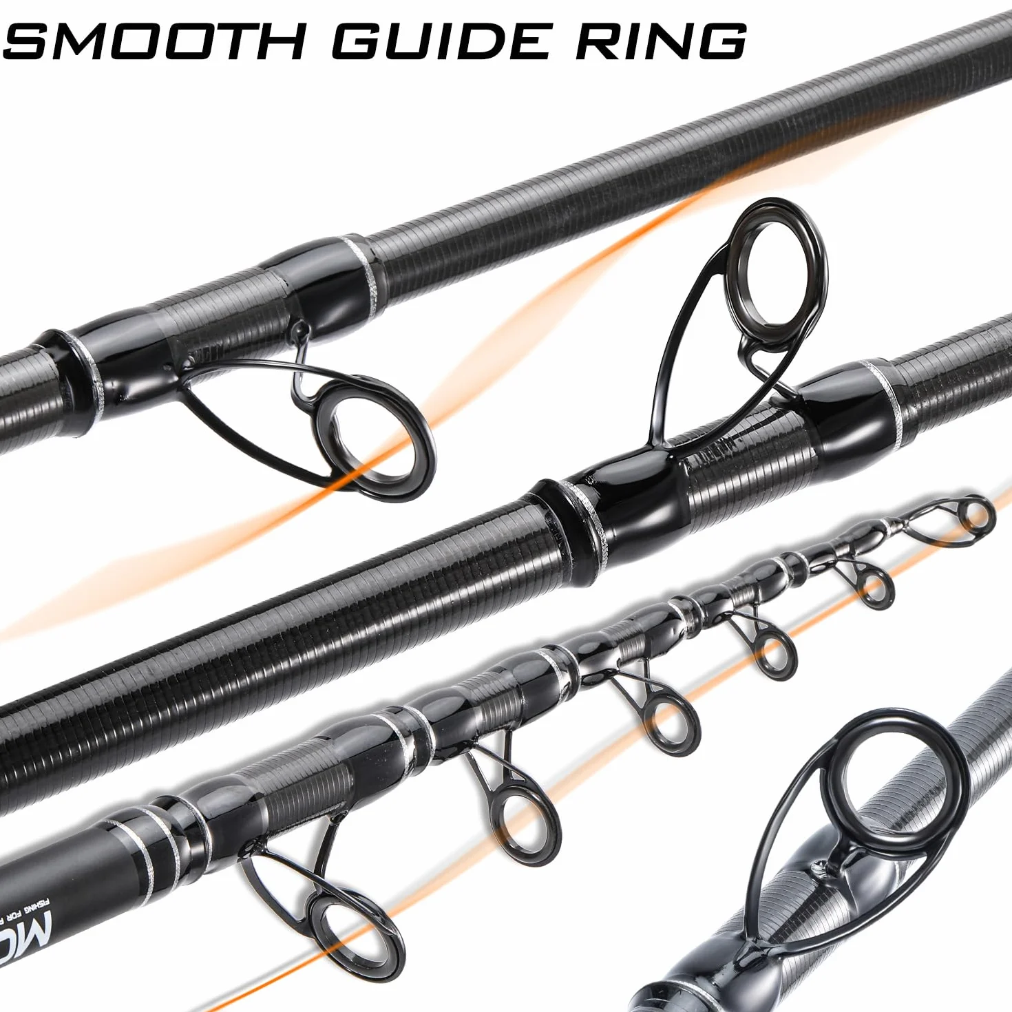 Sougayilang Caña telescópica para carpa fibra de carbono 3,6m 3,9m 4,2m