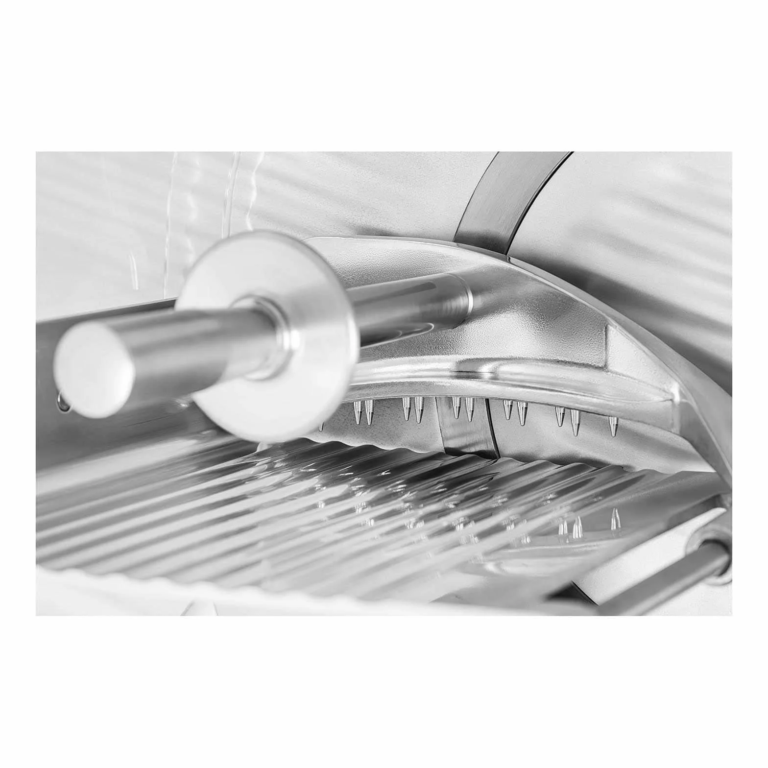 Royal Catering Cortafiambres Cortador De Fiambres Para Carnicería RCAM-250EXPERT (Cuchilla: Ø 250 mm, Corte hasta 12 mm, 180 W, Con afilador)
