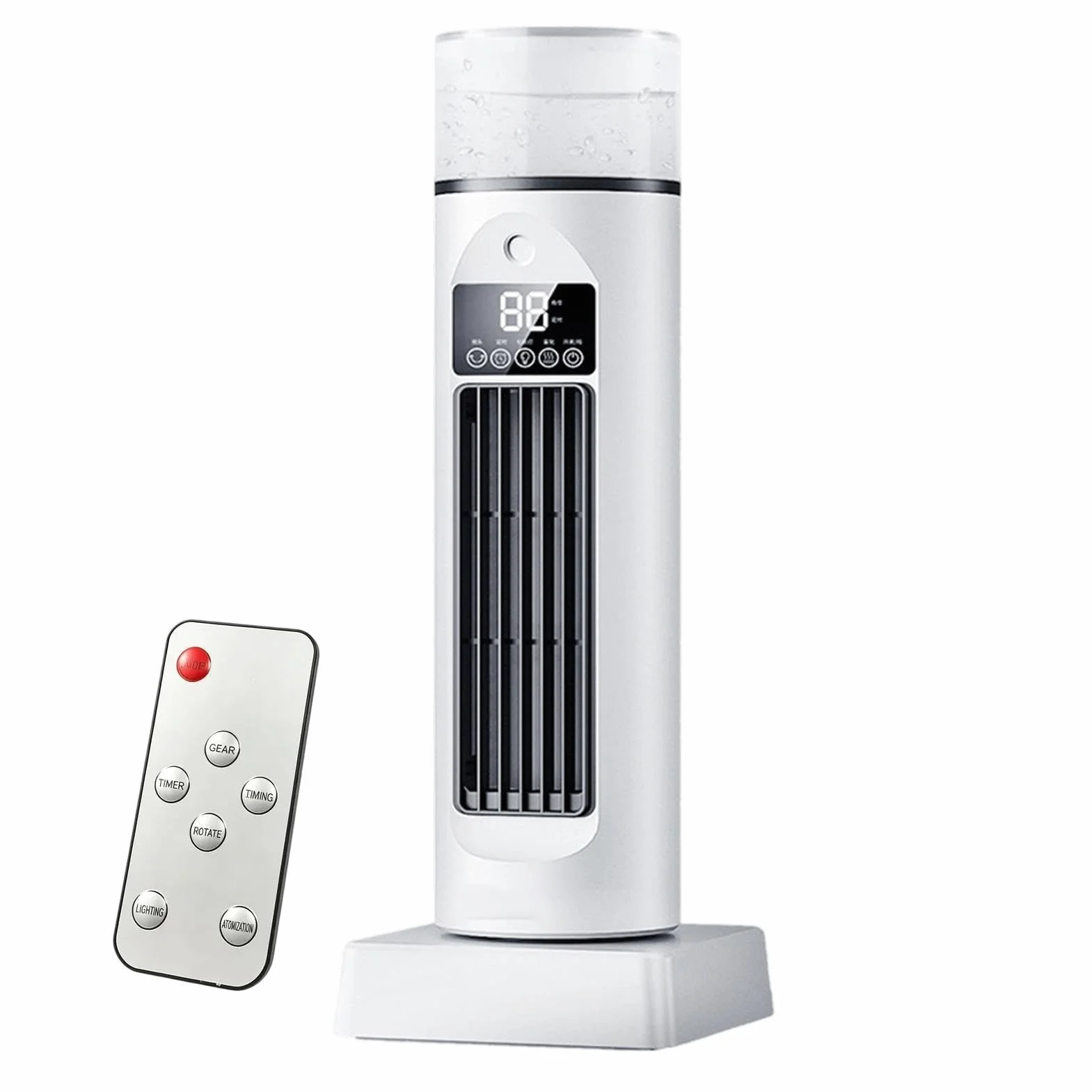 Ventilador De Torre Sobremesa Soplador Silencioso Sin Aspas 6 Velocidades | Ventilador Oscilante 110 Grados Para Dormitorio Para Hombres Mujeres Interior Escritorio Hogar Oficin