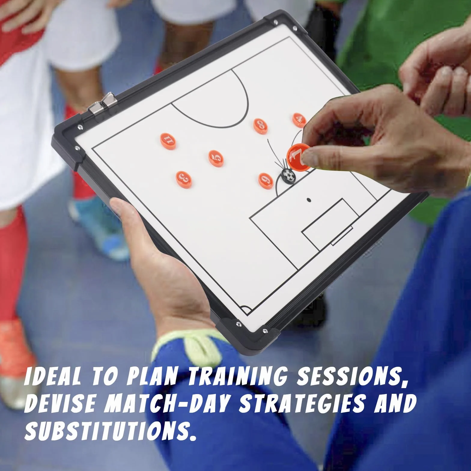 Pizarra Táctica de Fútbol Plegable con Imanes para Entrenamiento