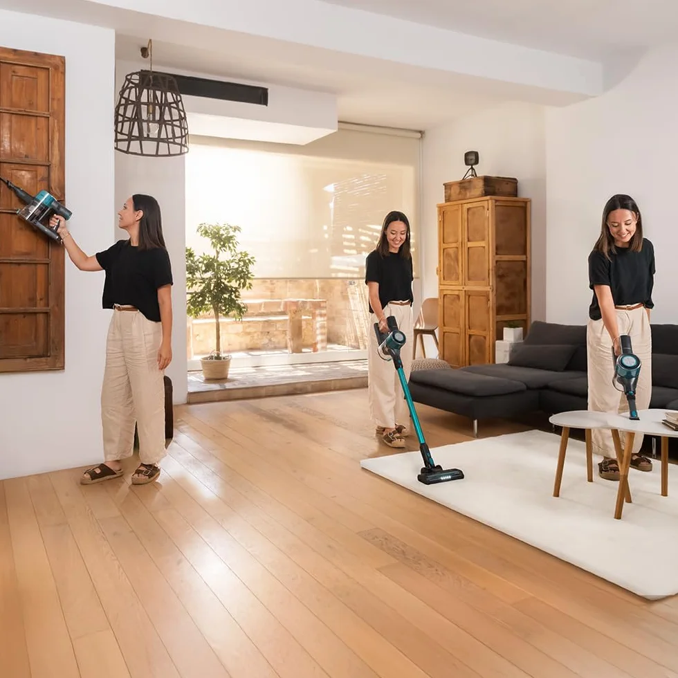 Cecotec Aspiradora Escoba sin Cable Conga Rockstar P50 X-Treme. 80AW, 20000Pa, Motor BDLC con 265W, Autonomía 50mins en Modo Eco, Cepillo Mixto con HairOut, Antienredos, Depósito XXL