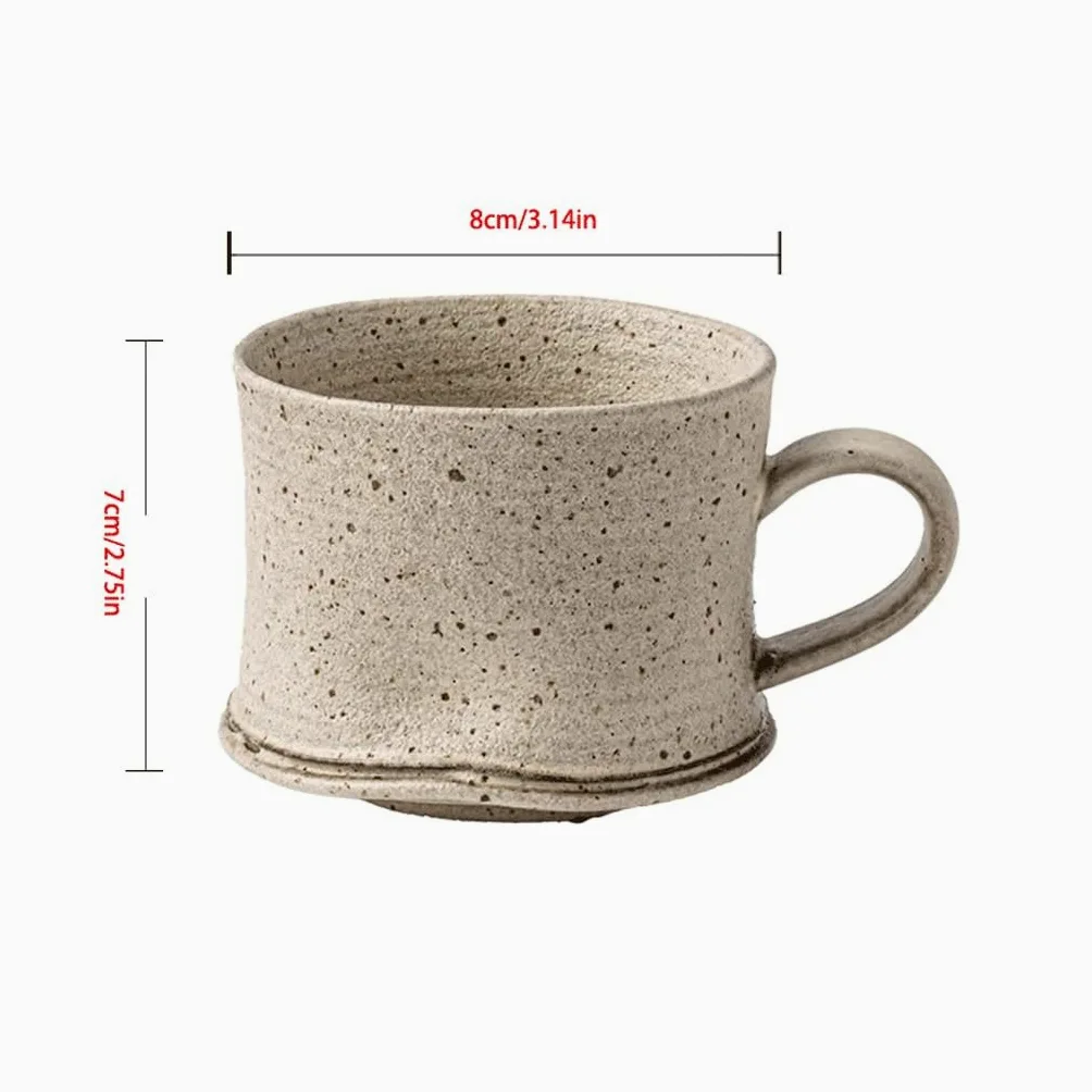 Tazas Cafe Taza De Café Con Leche Gres Hecha A Mano, Alta Gama Mug Cups
