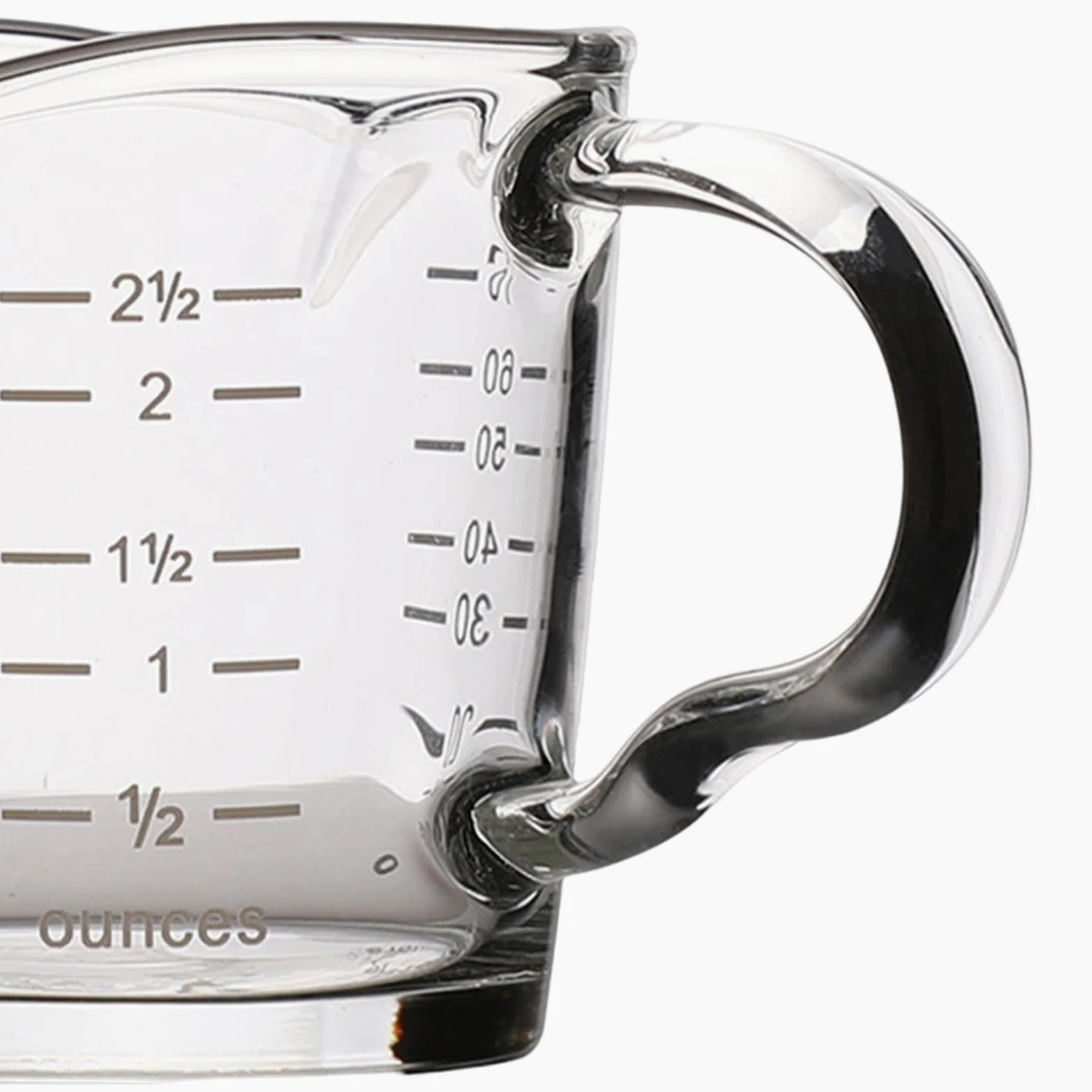 3X Jarra Medidora Doble, Taza Medidora de Café Expreso, Espesar Resistente Al con Escala, Jarra de Crema de Vidrio para