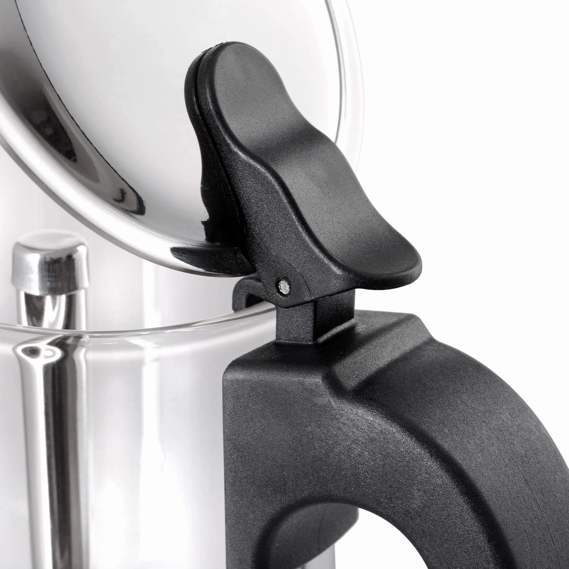 GRÄWE Cafetera de acero inoxidable con jarra de cristal, apta para inducción y todo tipo de fuegos, apta para lavavajillas, 9 tazas, 360 ml