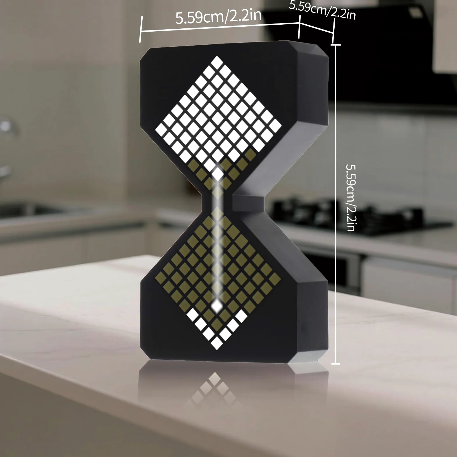 Temporizador electrónico digital LED de inducción por gravedad con reloj de arena, ajuste libre de 1 a 30 minutos, temporizador digital de bricolaje, adecuado para cocina, habitación, aula