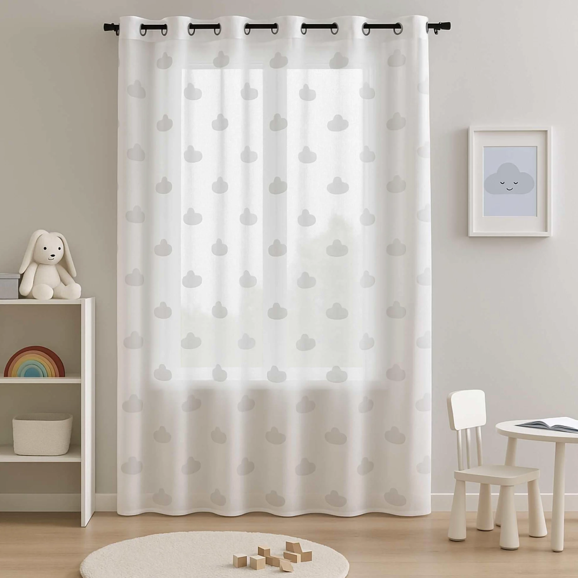 Well Home Cortina Infantil Nuage Blanca 140x240cm