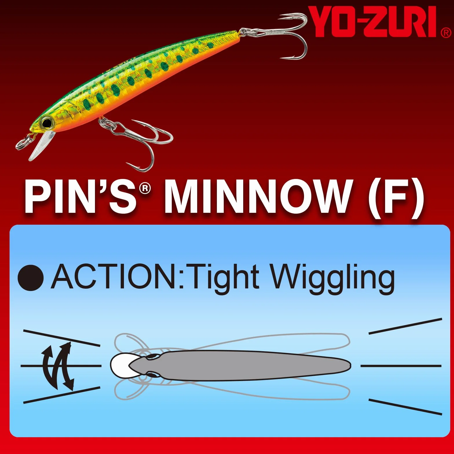Yo-Zuri F 1163 Pins Minnow Floating Diver Lure