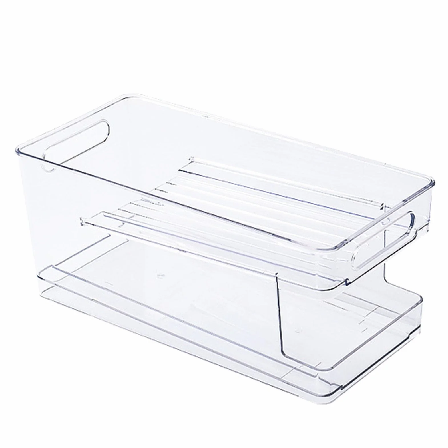 Organizador Latas Nevera Organizador De Latas De Refresco Para Refrigerador, Organizador De 12 Latas Para Refrigerador, Latas De Comida Enlatada, Contenedor, Dispensador De Soporte Para Latas Para Nev