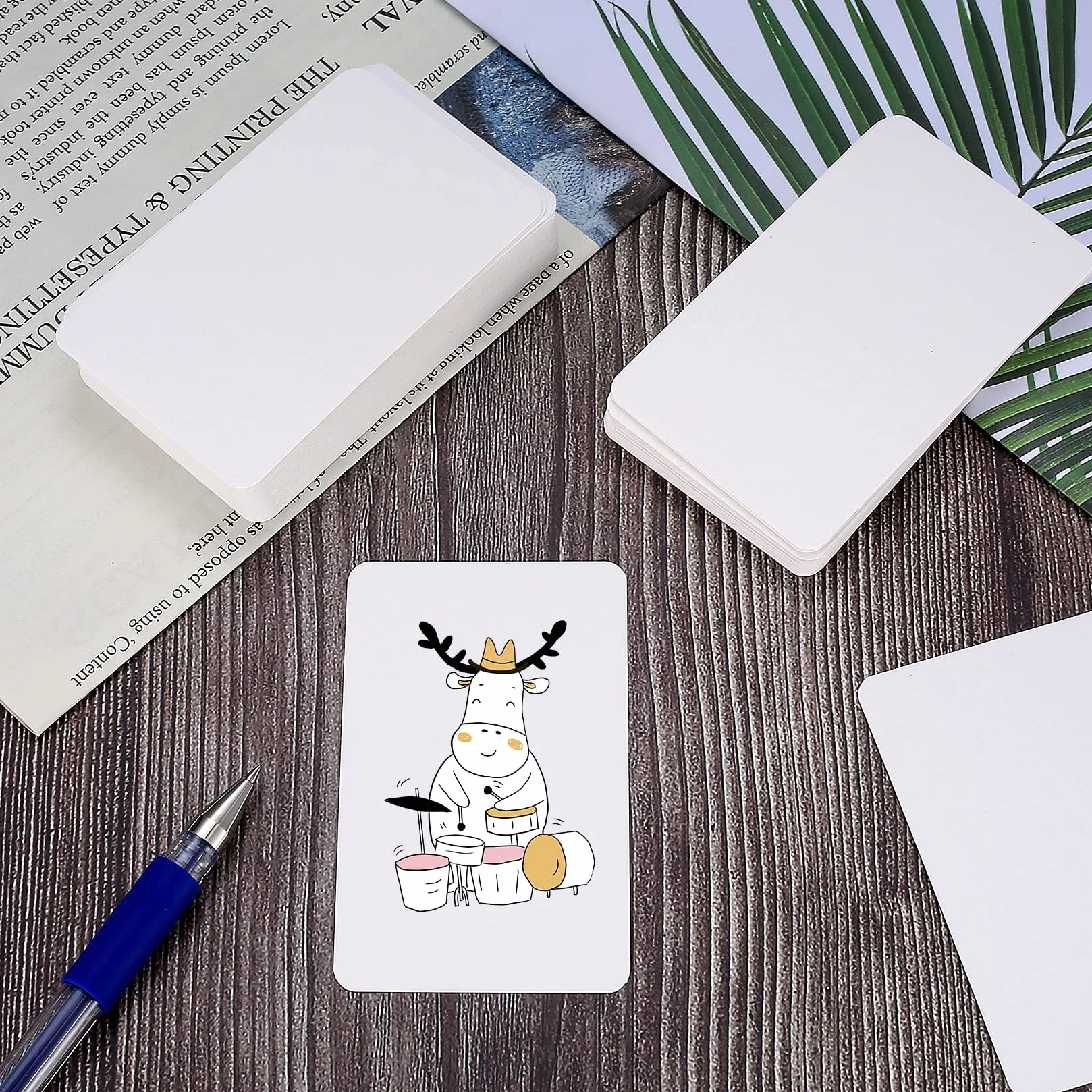 150 PiezasTarjetas de Papel Kraft, Tarjetas Estudio de Mensaje, Tarjetas para Escribir Bloc de Notas para Memorizar DIY Regalo - Blanco, 8,8x5,2 cm/3,5x2,04 Pulgadas