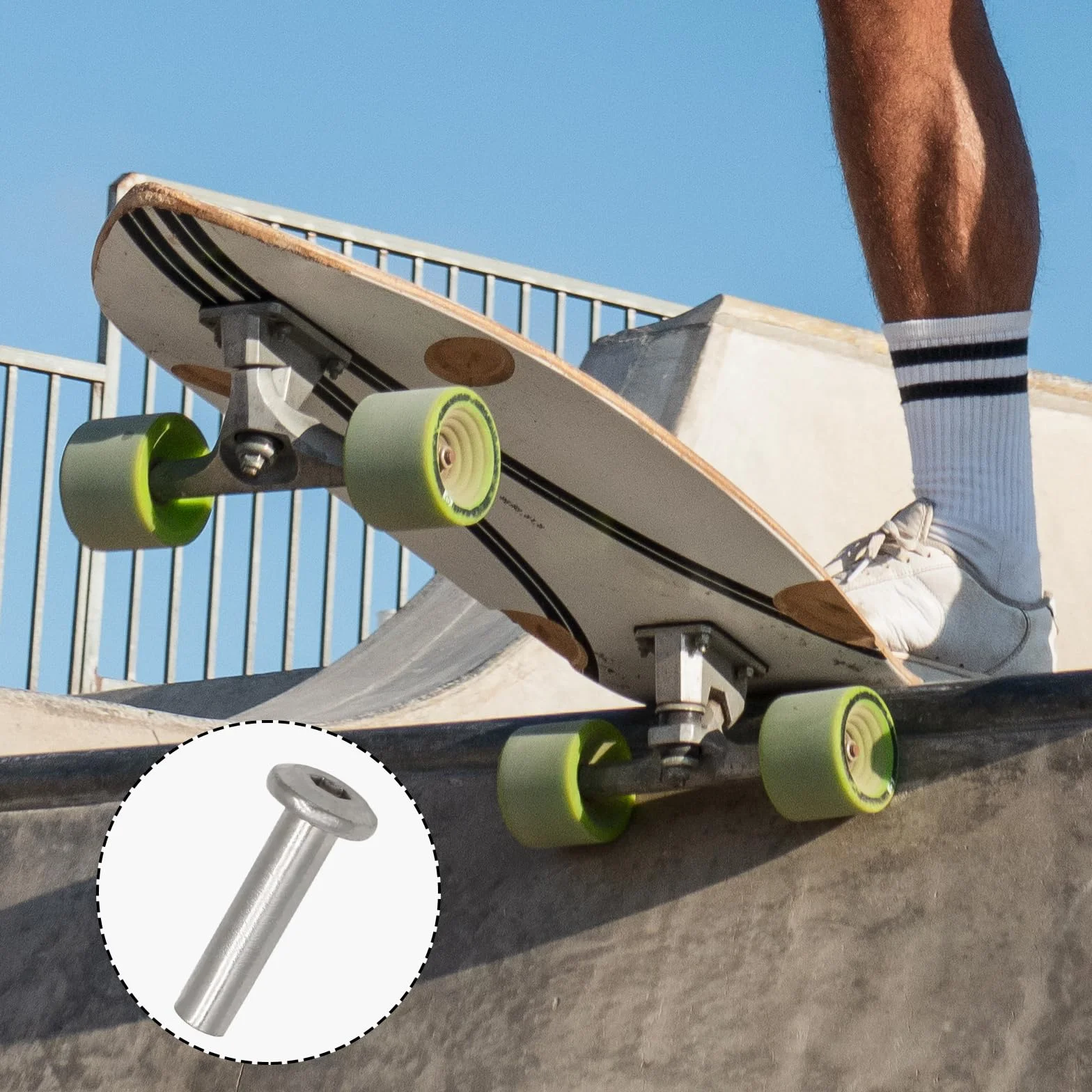 Tornillos para ruedas de patinaje en línea, 6 mm, 30 mm y 35 mm, repuesto