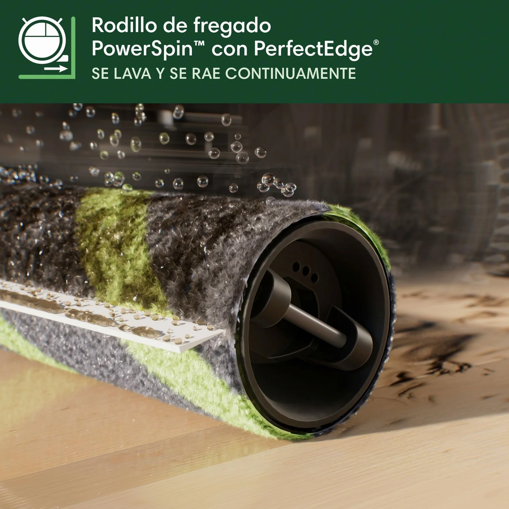iRobot Roomba MAX 705 Combo con Base AutoWash multifunción y Agua Caliente, Rodillo de fregado PowerSpin Extensible, Cubierta Protectora, cepillos Dobles, fregado y Secado con Calor, LiDAR 3D con IA_B