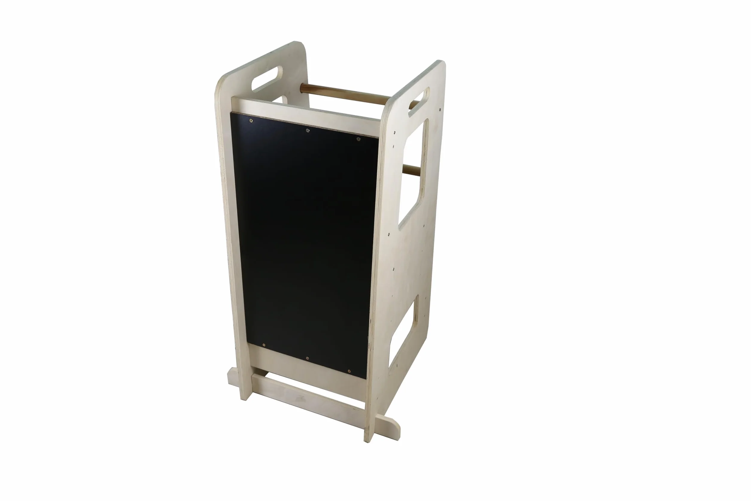 Torre de Aprendizaje Montessori de Madera Natural con Altura Regulable para Bebé (Camel)
