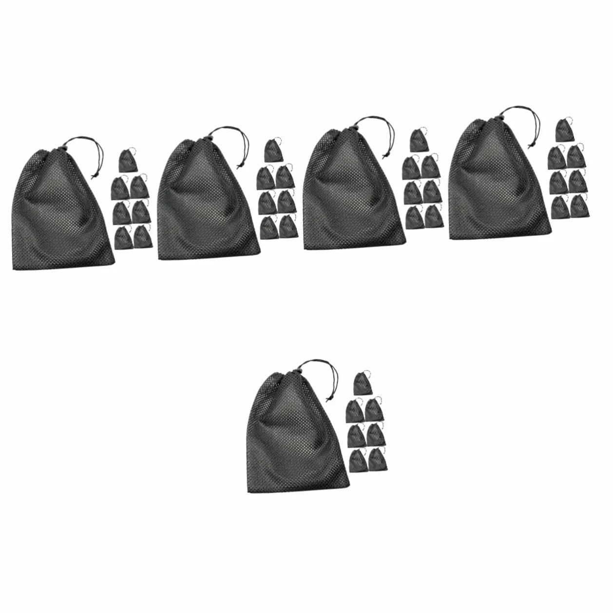 HEMOTON Bolsa De Malla para Almacenamiento con Cordón Bolsas Grandes para Ropa Sucia Bolsas De Malla para Viaje Bolsa De Malla para Ropa Delicada Bolsa De Red Bolsa De Malla Duradera