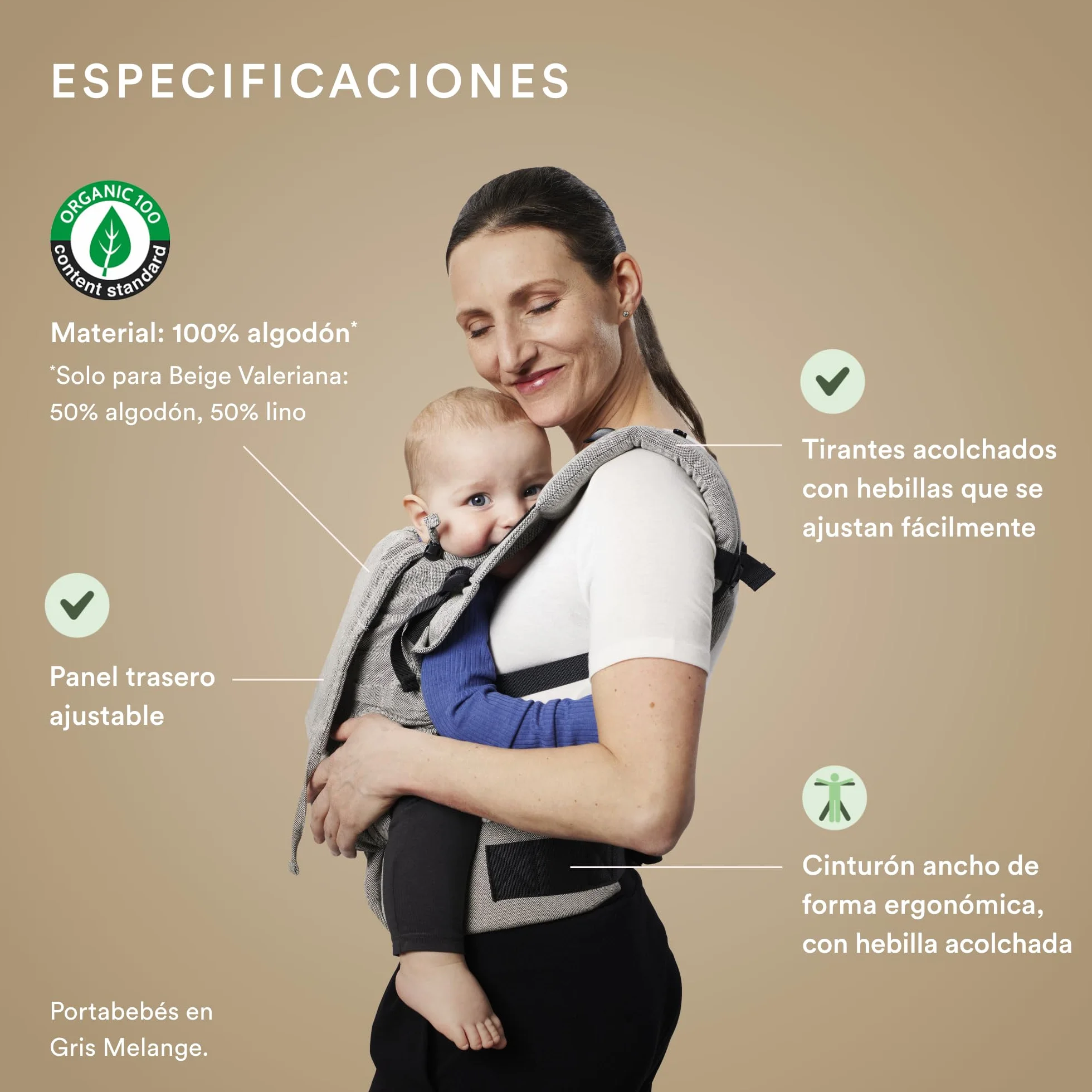 Stokke Limas Flex Portabebés hebilla completa Glacier Green OCS 1 mes 4 kg 20 kg
