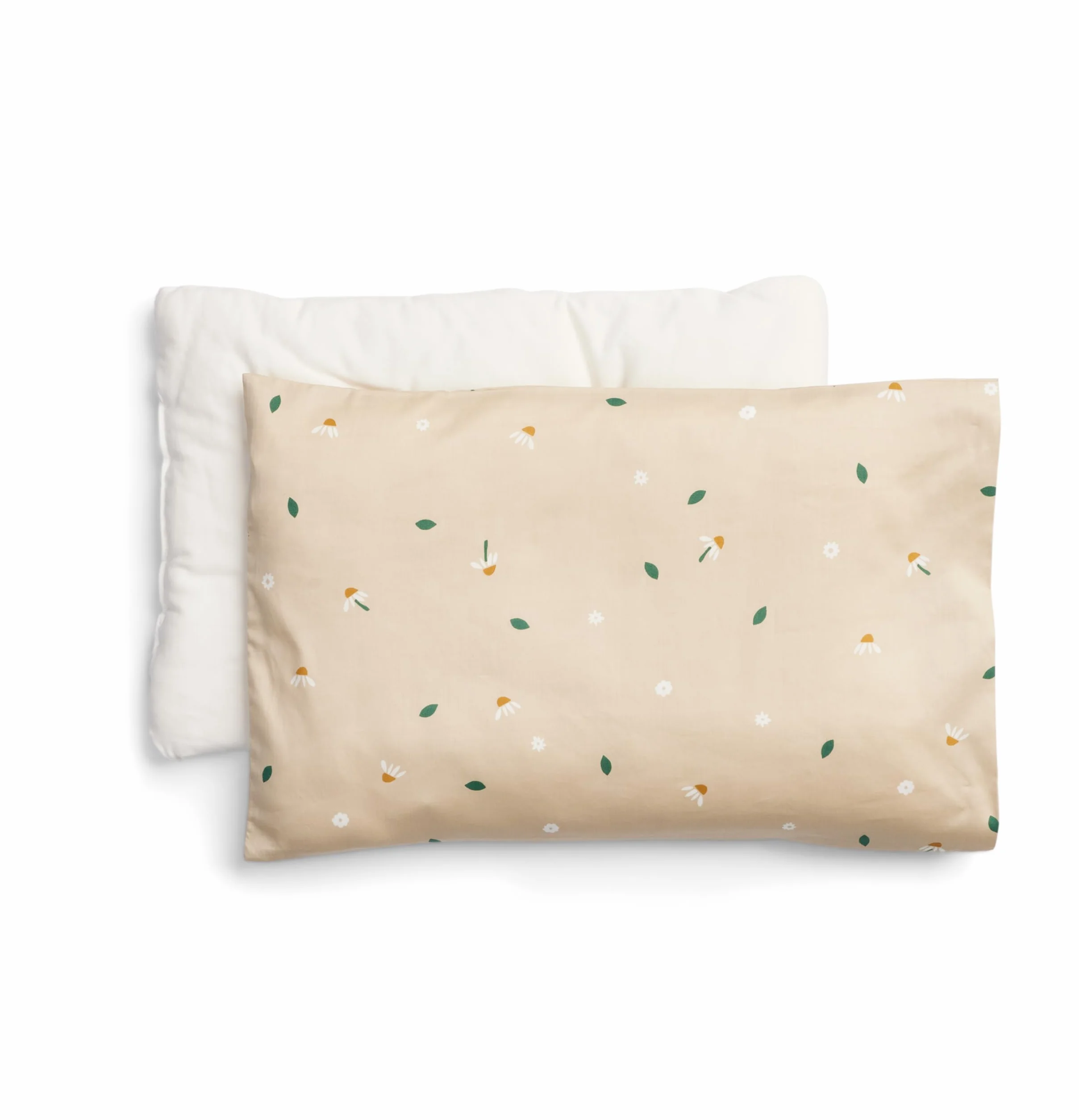 ergoPouch Almohada orgánica para niños pequeños, perfil bajo 1 pulgada, algodón GOTS, lavable a máquina