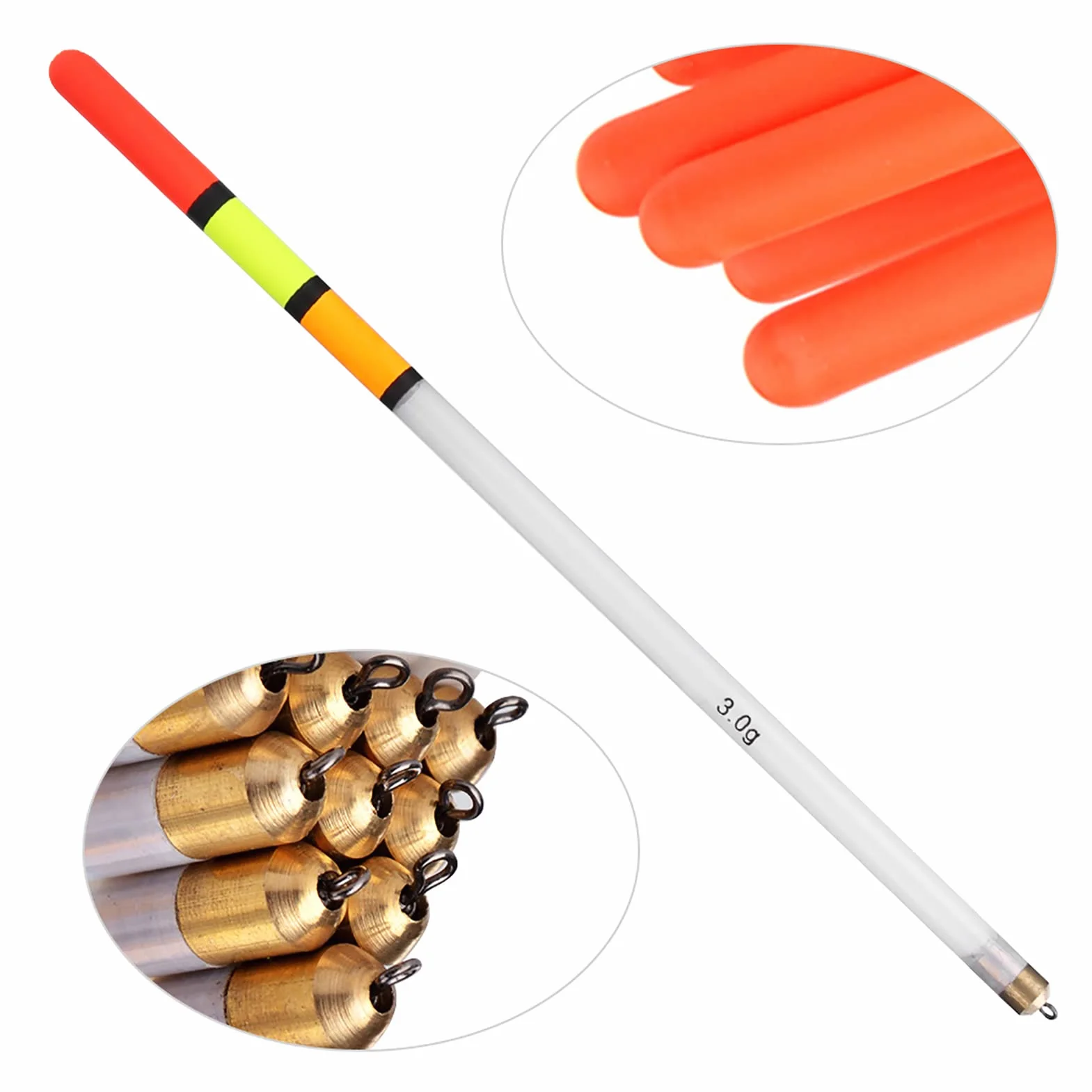 Keenso Kit de Flotadores de Pesca 10 Piezas Boyas Bobber Plástico