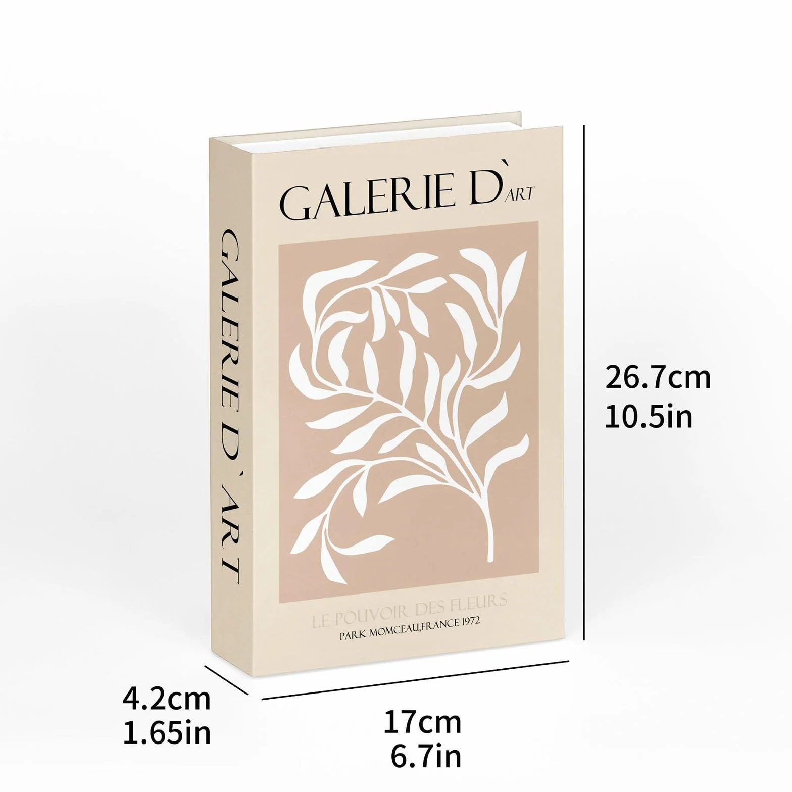 3 Libros Decorativos Modernos, Libros de Decoracion de Interiores, Caja Libro Falso con Hebilla Magnética, para Estanterías y Mesas de Centro, con Función de Almacenamiento, Sin Páginas