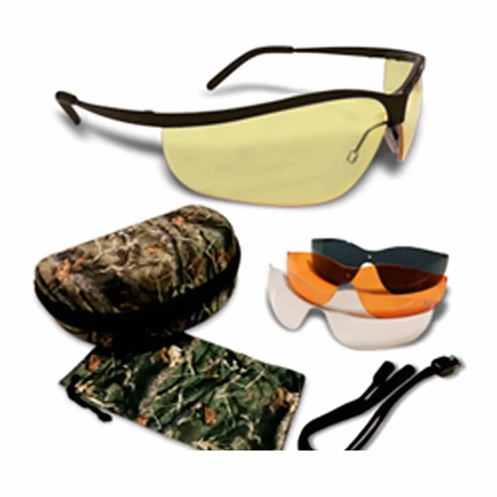 Shooter Gafas protección de Caza, Unisex Adulto, Negro, S