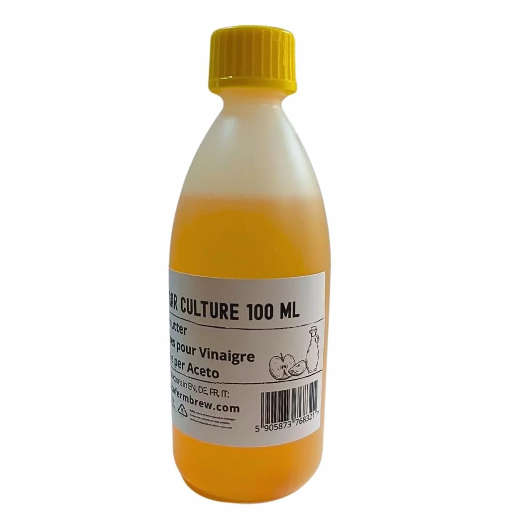 Madre de Vinagre 100 ml | Acetobacter Starter para Fermentación de Vinagre Casero