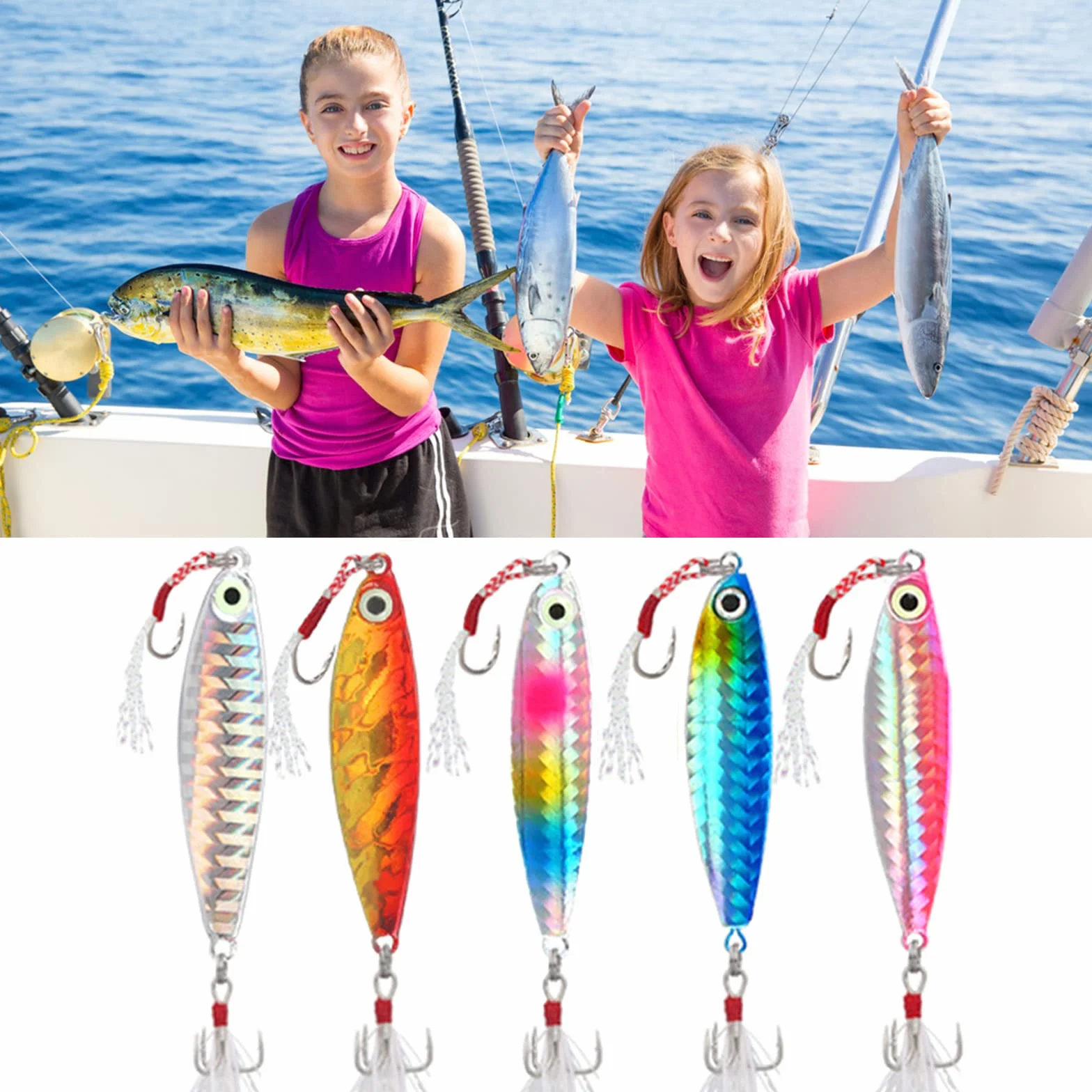 5 Piezas Señuelos Artificiales De Pesca, Flotantes y Duros, Cebos de Mar Spinning para Trucha, Lubina, Perca, Lucio