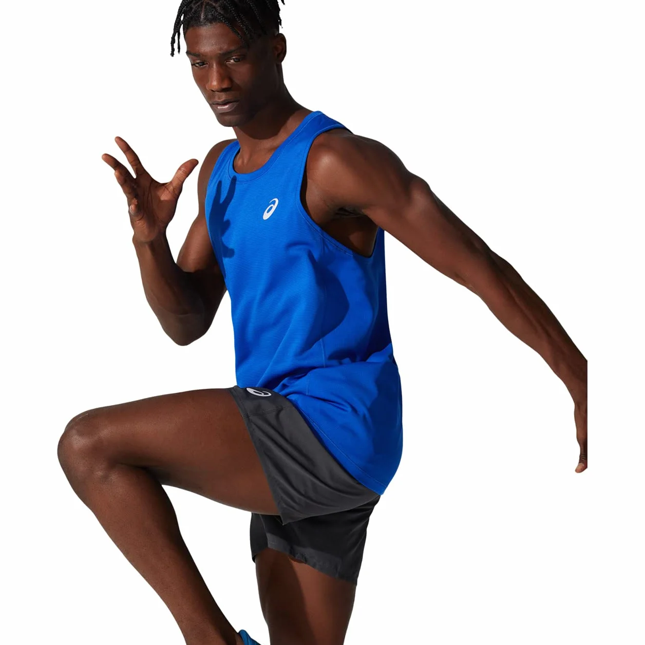 Asics Core Singlet Azul Camiseta de Tirantes Hombre