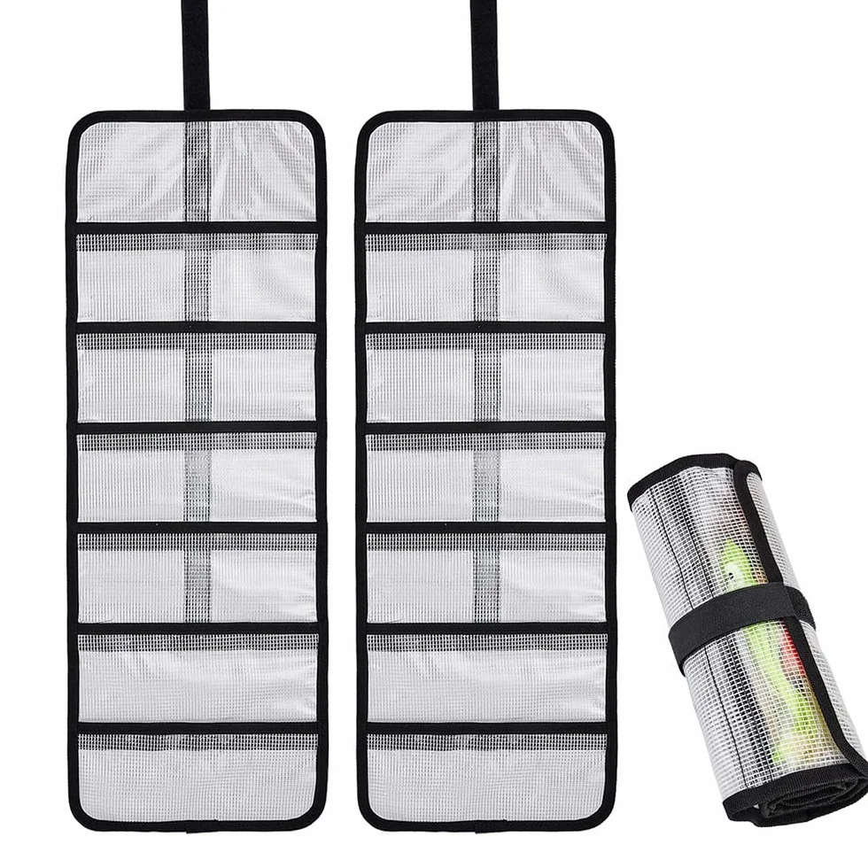 MiOYOOW Bolsa de PVC para señuelos de Pesca, Enrollable, para Agua Dulce y Salada, Ideal para embarcaciones al Aire Libre