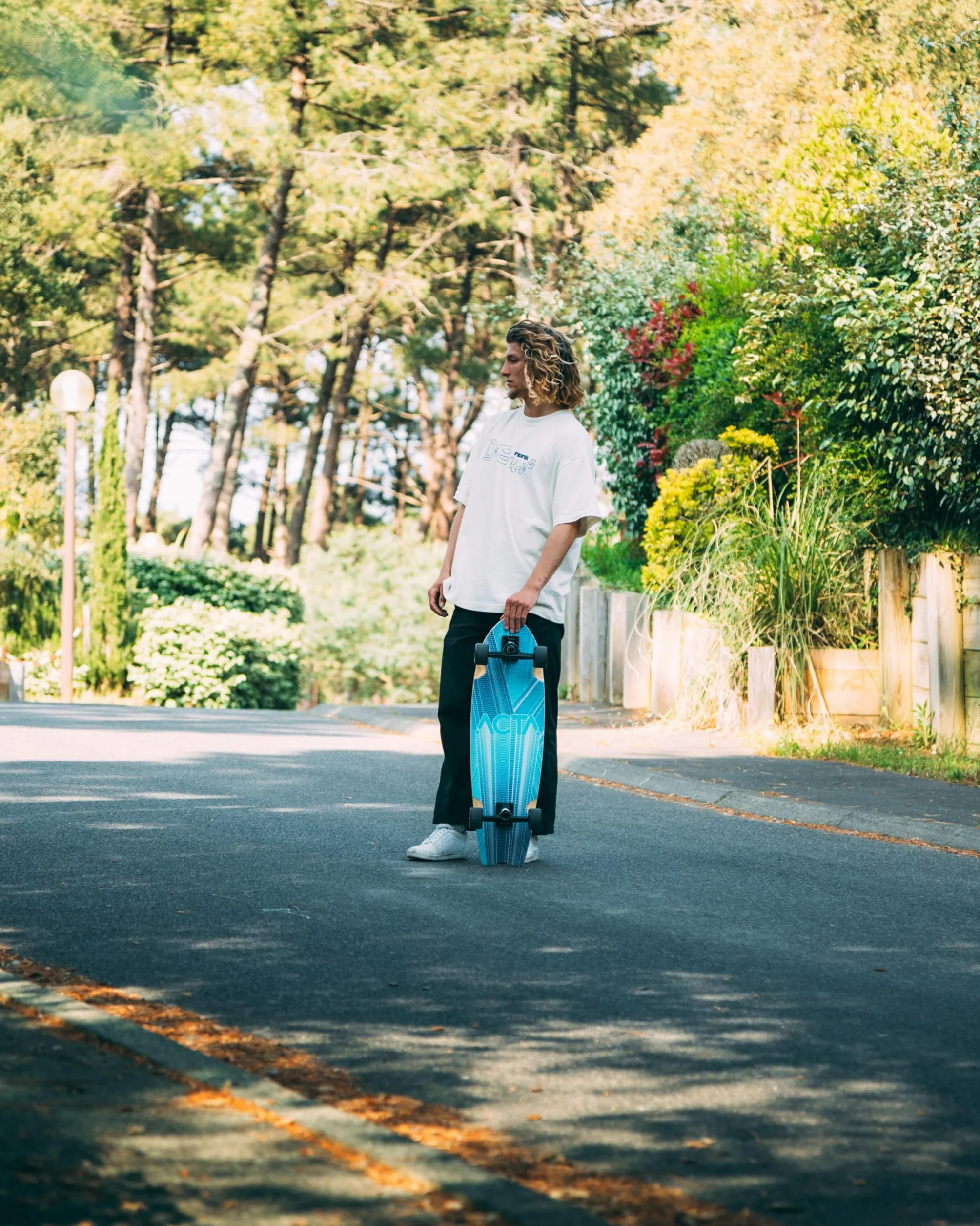 ACTA Surfskate Timber 31" Madera Natural Tabla de Surf de Arce de 7 Pliegues