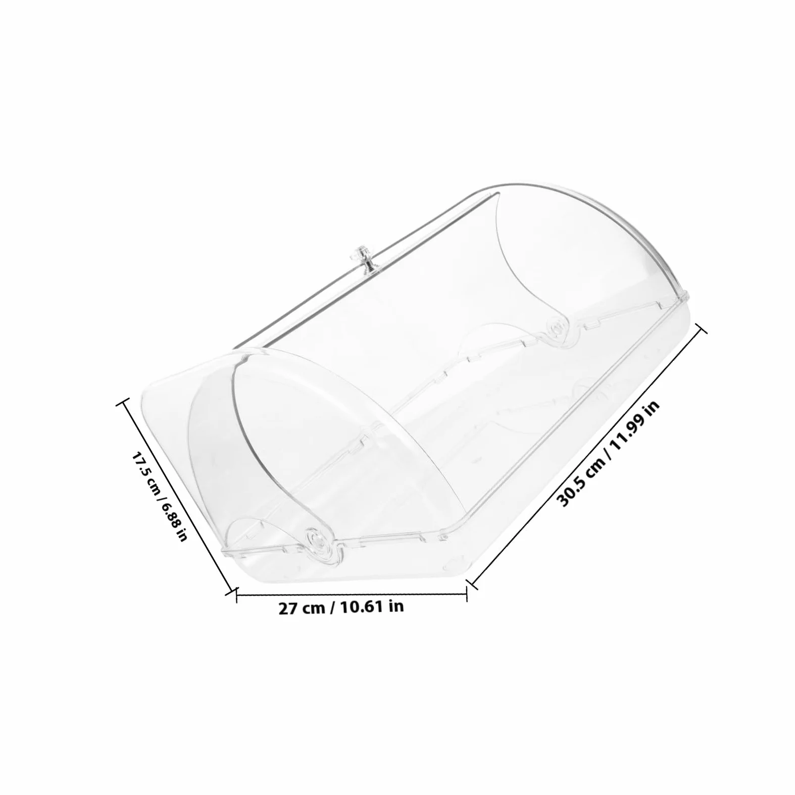 Caja de Pan Tapa Hermética para Encimera de Cocina de Plástico Gran Capacidad, Durabilidad y Preservación de Frescura para Pan y Muffins