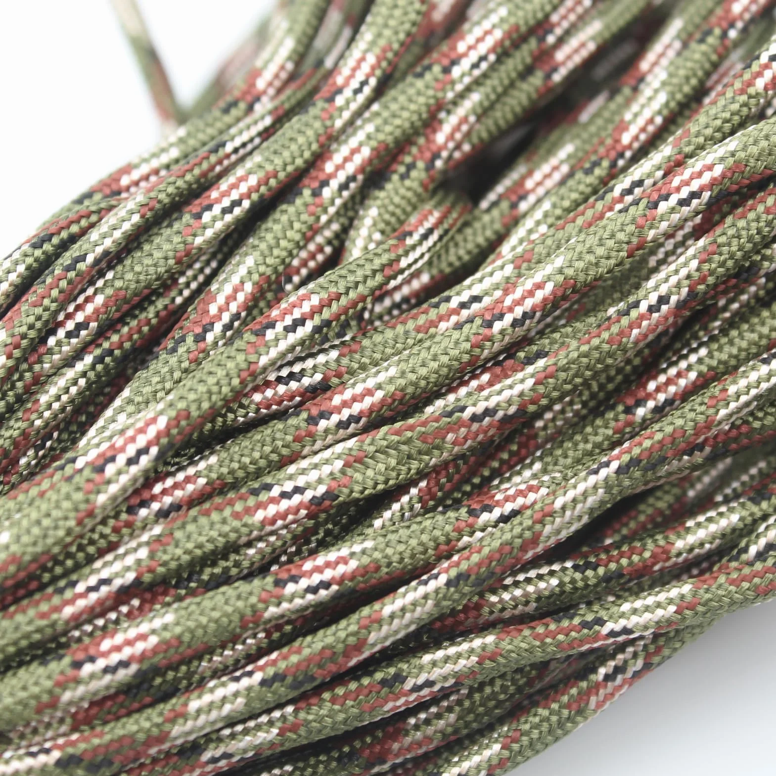 31m Paracord 4mm 7 Core Strands Poliéster para Camping Camuflaje