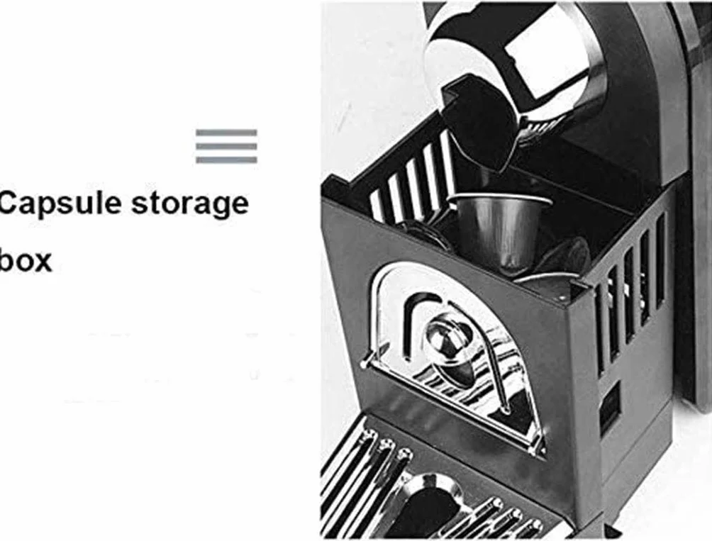 Cafetera, Cafetera De Cápsulas, Máquina De Café Expreso, Cafetera De Cápsulas Múltiples, Máquina De Cápsulas Portátil Inteligente Totalmente Automática De Estilo Italiano Para El Hogar(Color:A（paquete