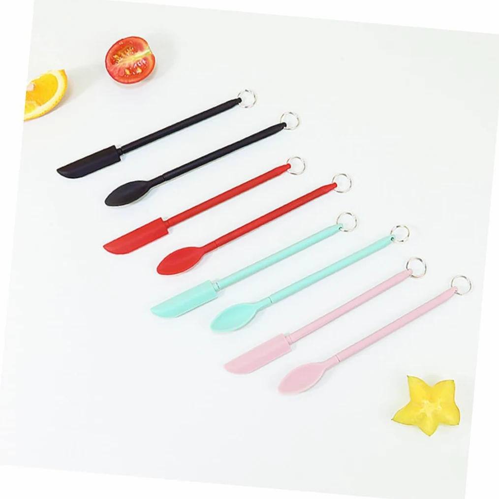ABOOFAN 5 Juegos Espátula Para Mermelada Cucharas Para Servir Doradas Para Restaurante Espátulas Utensilios Para Ensaladas Espátula Para Untar Hamburguesas Y Queso Pinzas Para 8 Uds * 5