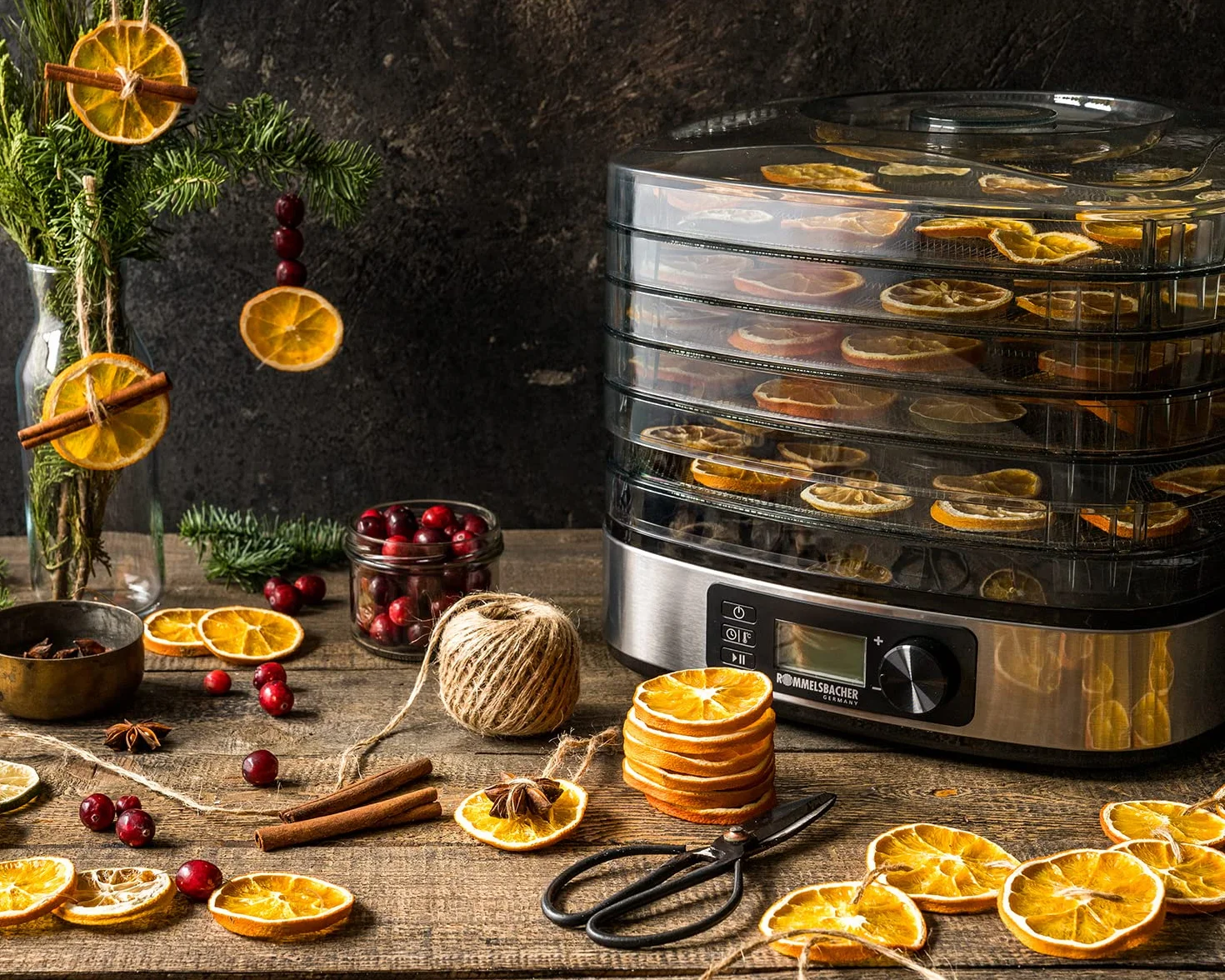 Rommelsbacher Dehydrator stainless steel black silver DA 350 (DA 350)