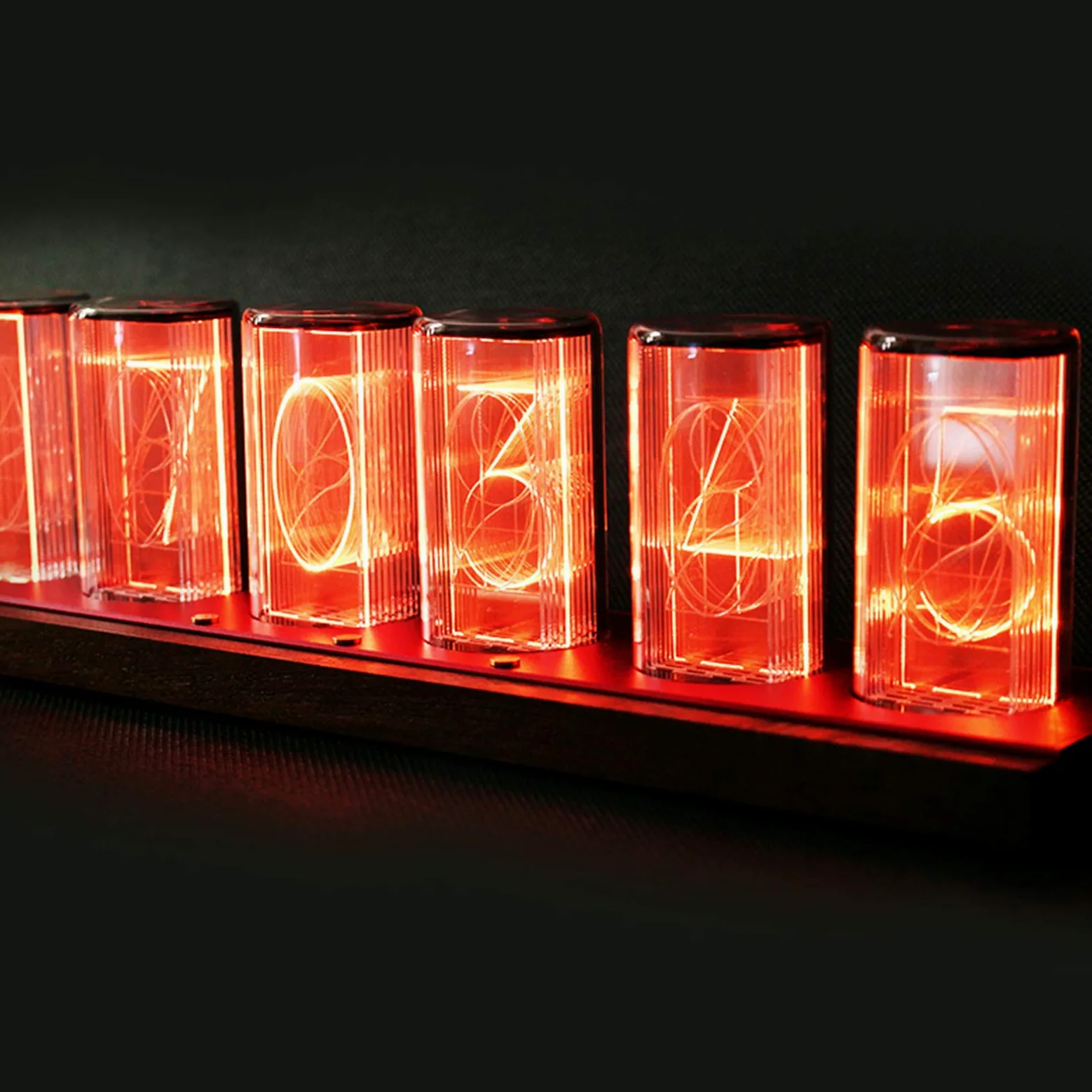 Regalos Personalizados, Nixie Kit RGB, Reloj de 24 Horas, Control Remoto de Tubo de vacío, Reloj de Tubo, Reloj de Escritorio, Temporizador de Encendido y Apagado, Nogal