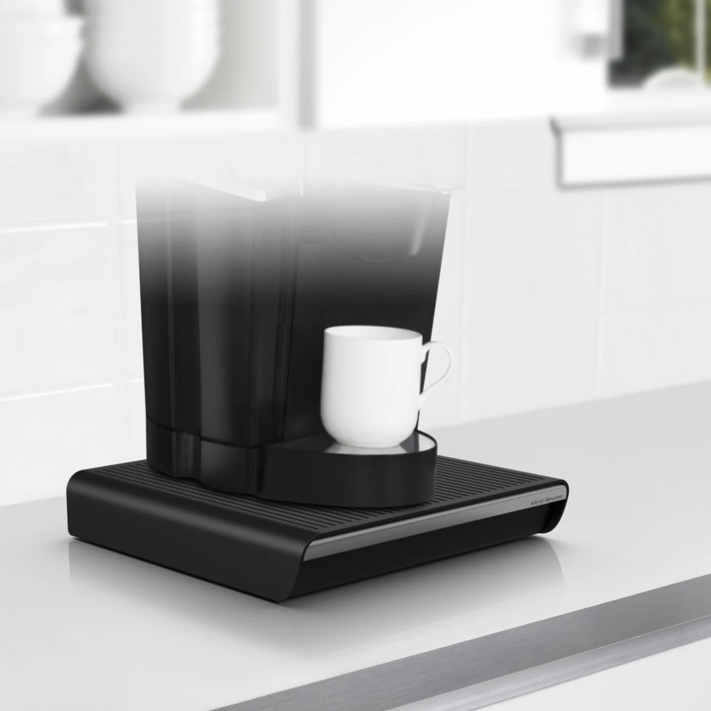 Mind Reader Hero - Soporte-cajón de almacenamiento para 36 cápsulas de café, en color negro
